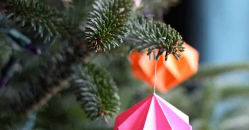 Origami Christmas Ornaments Apartment Therapy