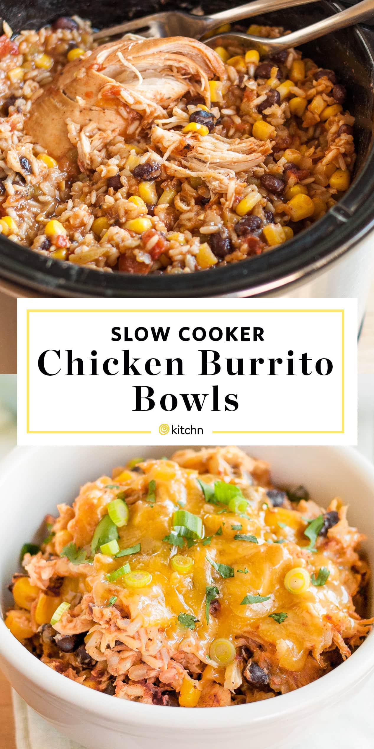 Slow Cooker Chicken Burrito Bowls Recipe