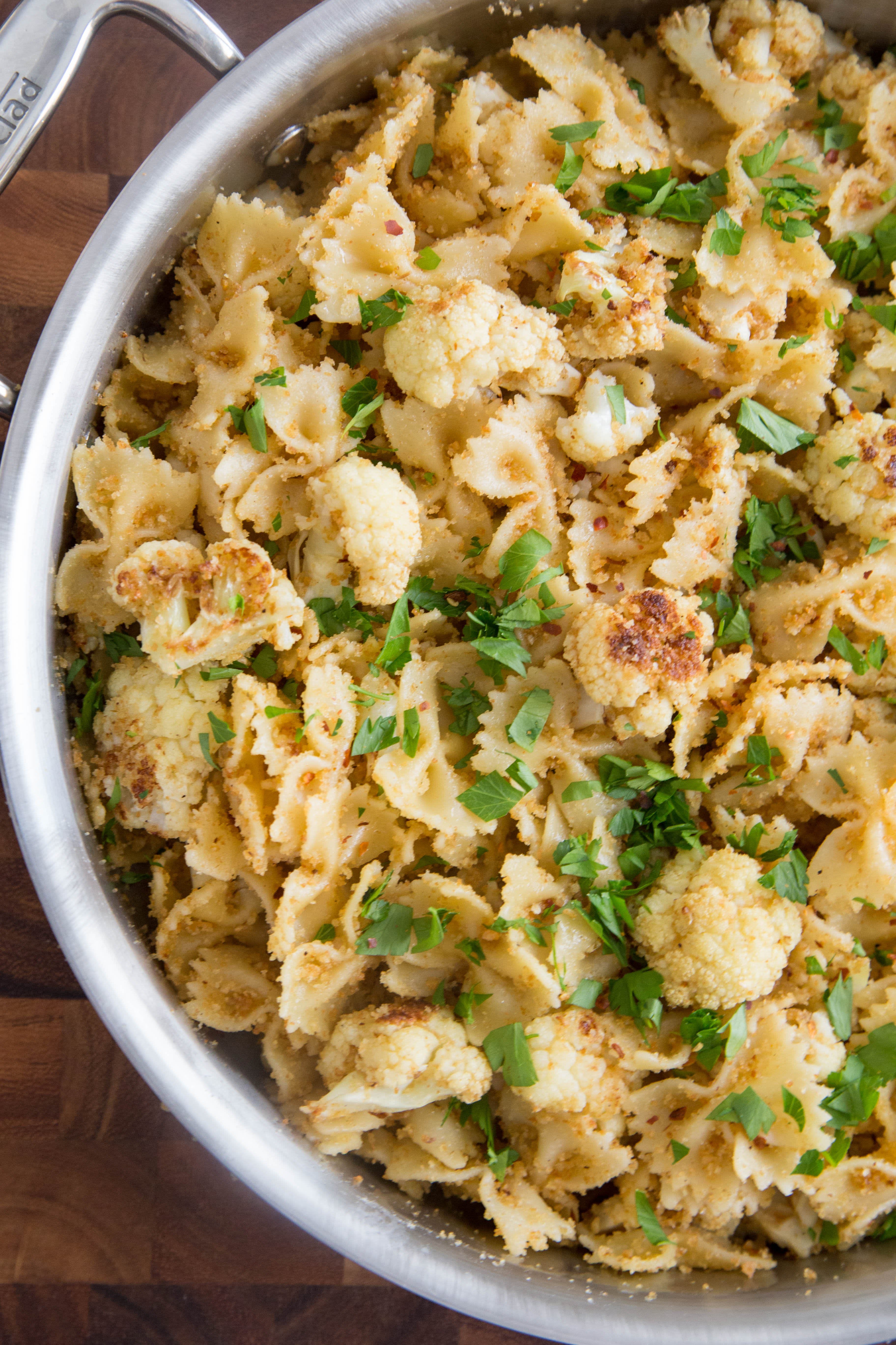Farfalle with Cauliflower and Toasted Breadcrumbs