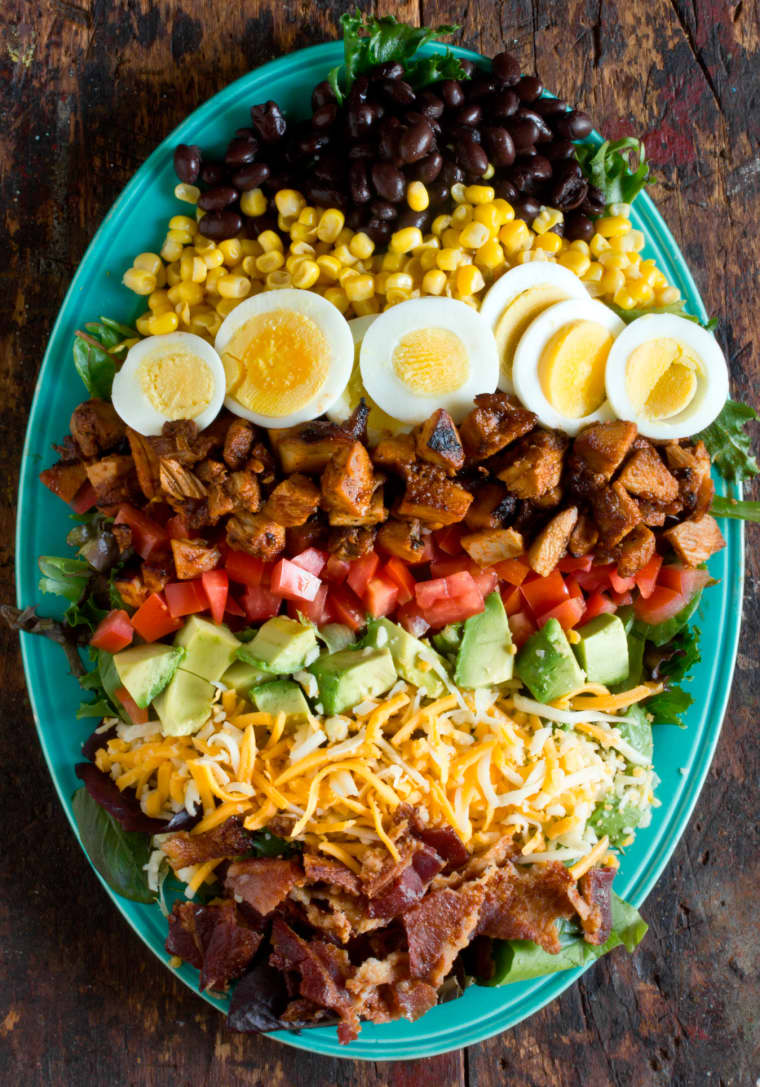 BBQ Chicken Cobb Salad | Homemade Recipes http://homemaderecipes.com/bbq-grill/19-memorial-day-recipes