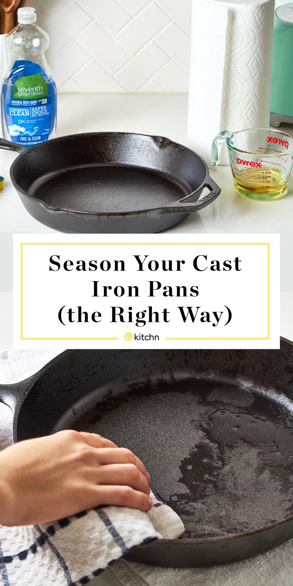 How To Season a Cast Iron Skillet The Kitchn