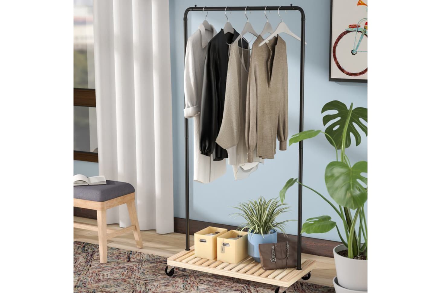 The Best Freestanding Wardrobe Clothes Racks Apartment