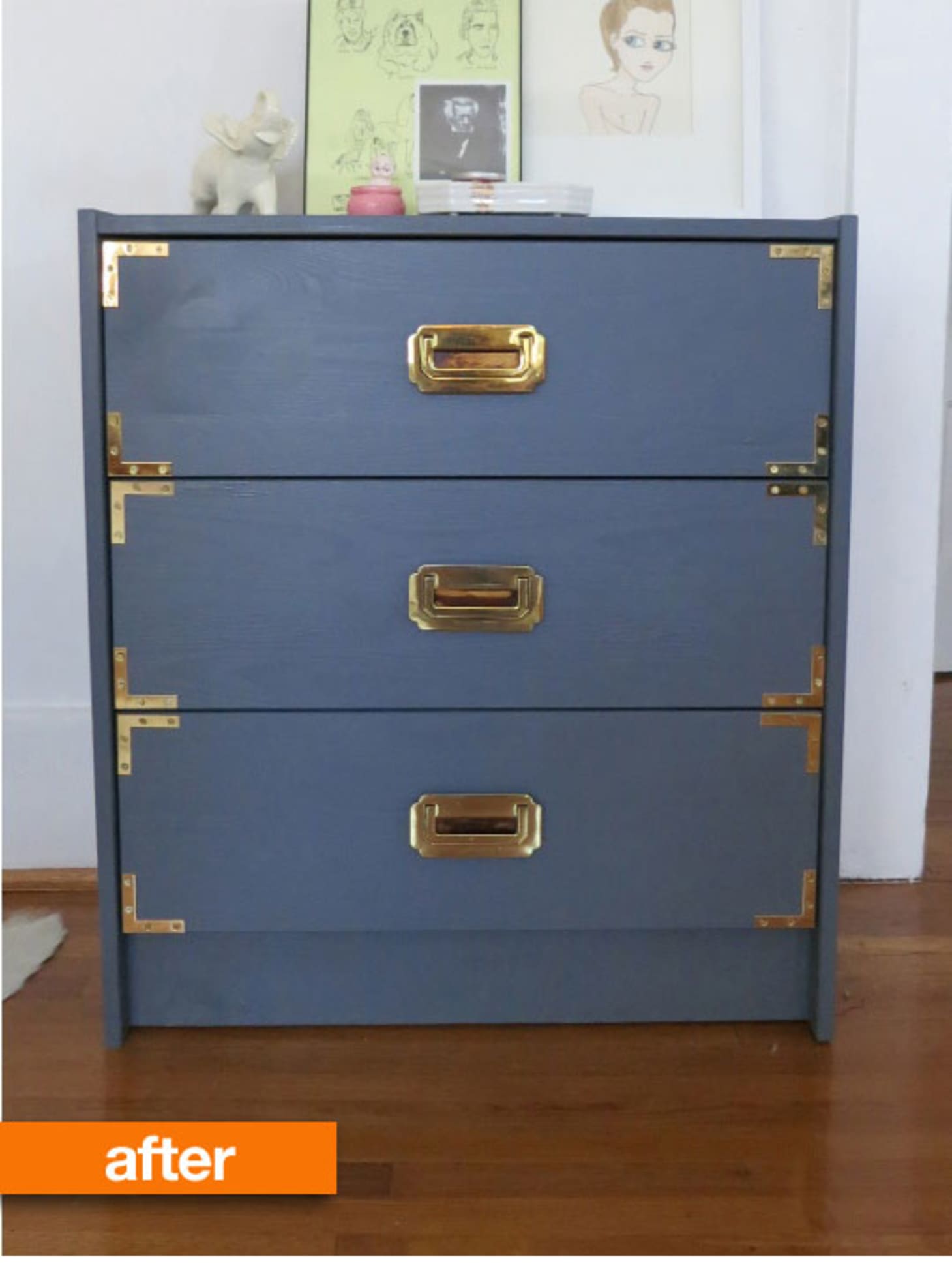 Before After Molly S Ikea Rast Turned Campaign Chest
