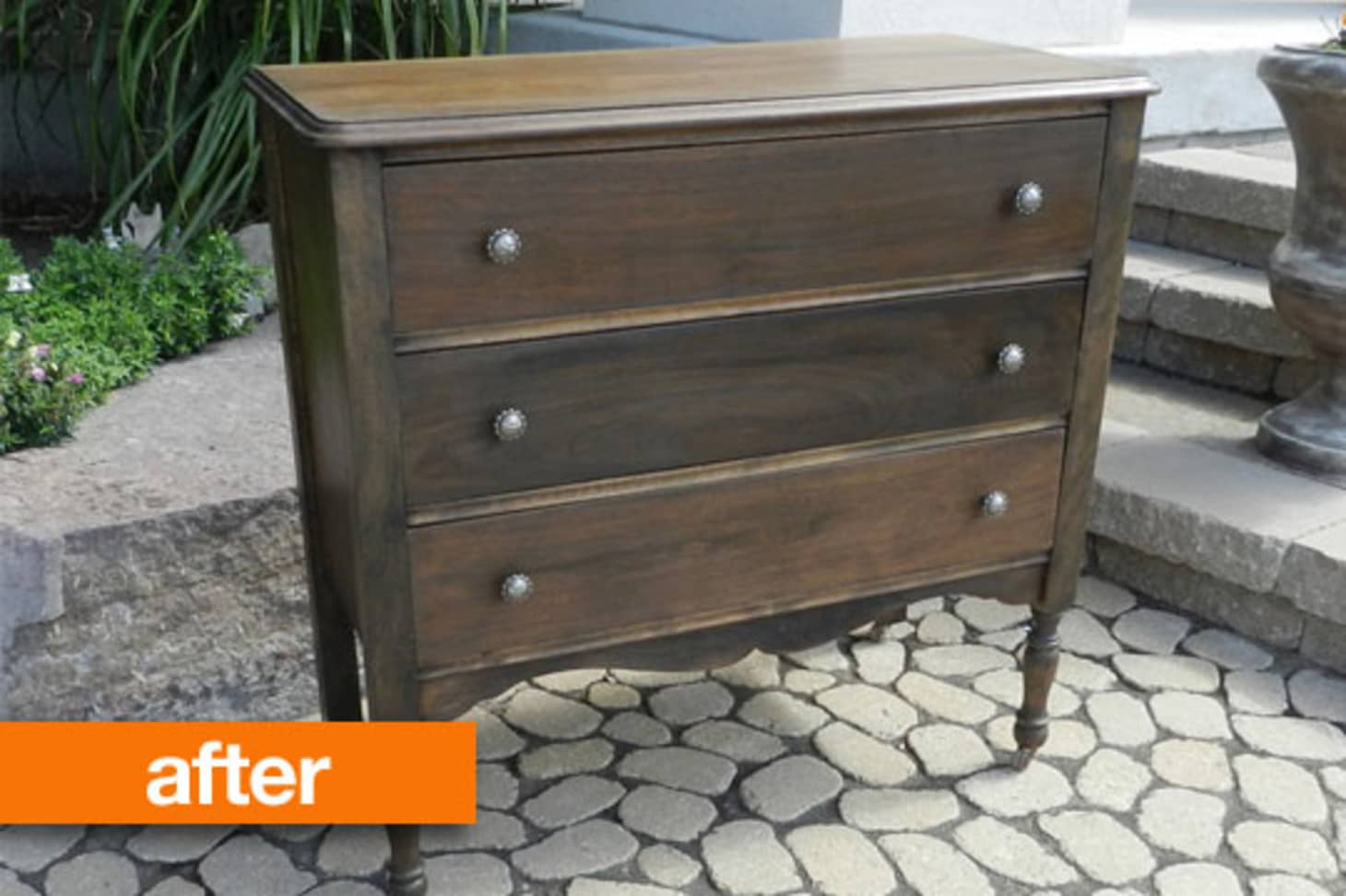 Before After Restoring A Discarded Dresser Apartment Therapy