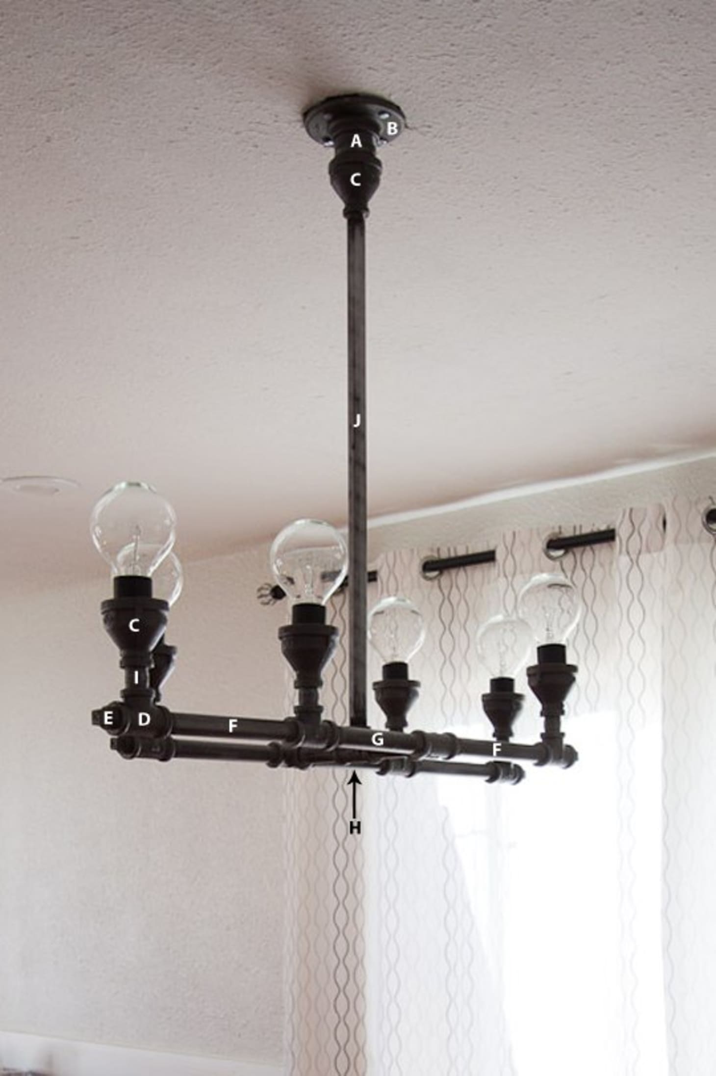 Diy Room Decor How To Make A Steel Pipe Chandelier