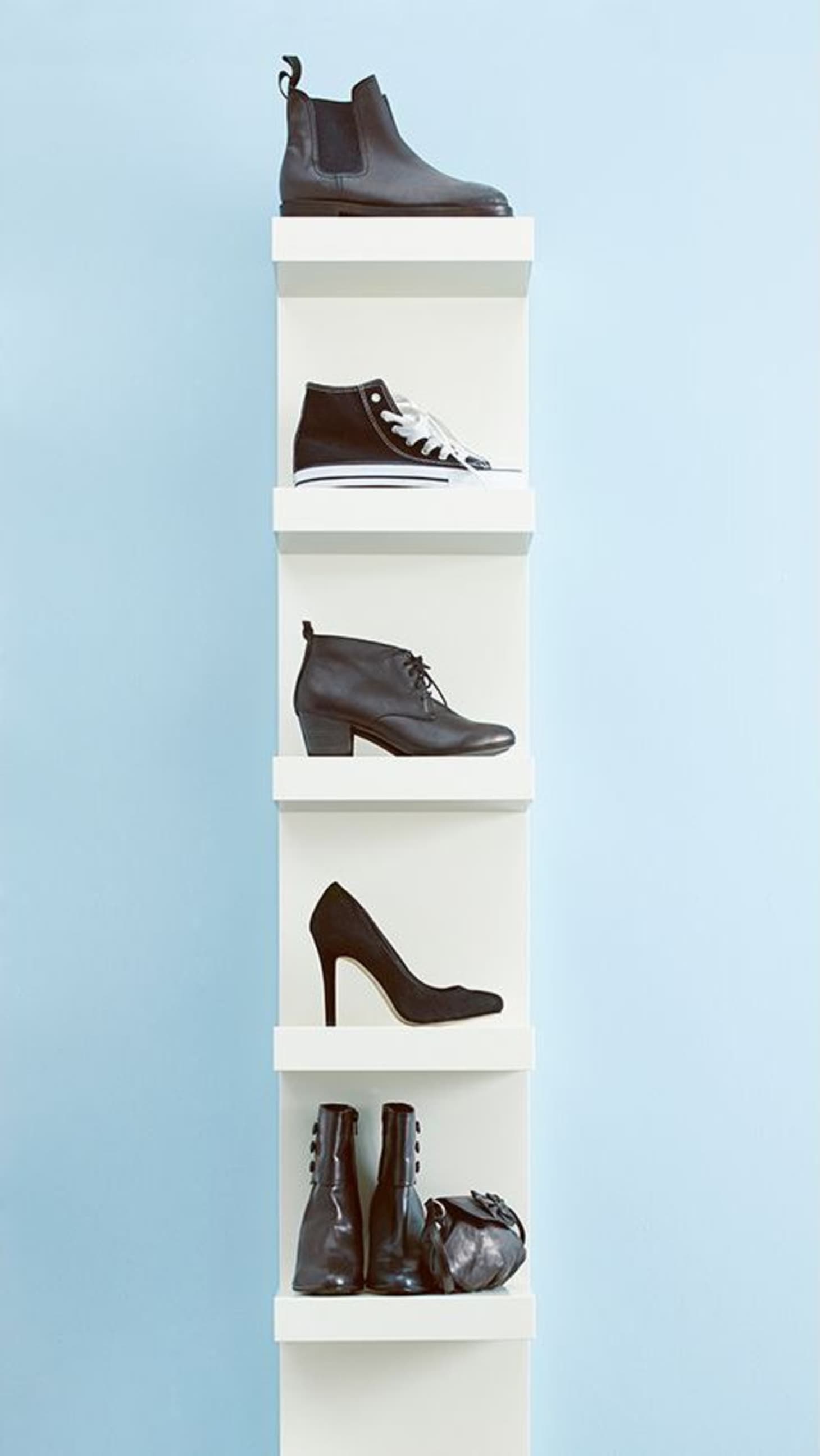 ikea hacks for shoe storage | apartment therapy