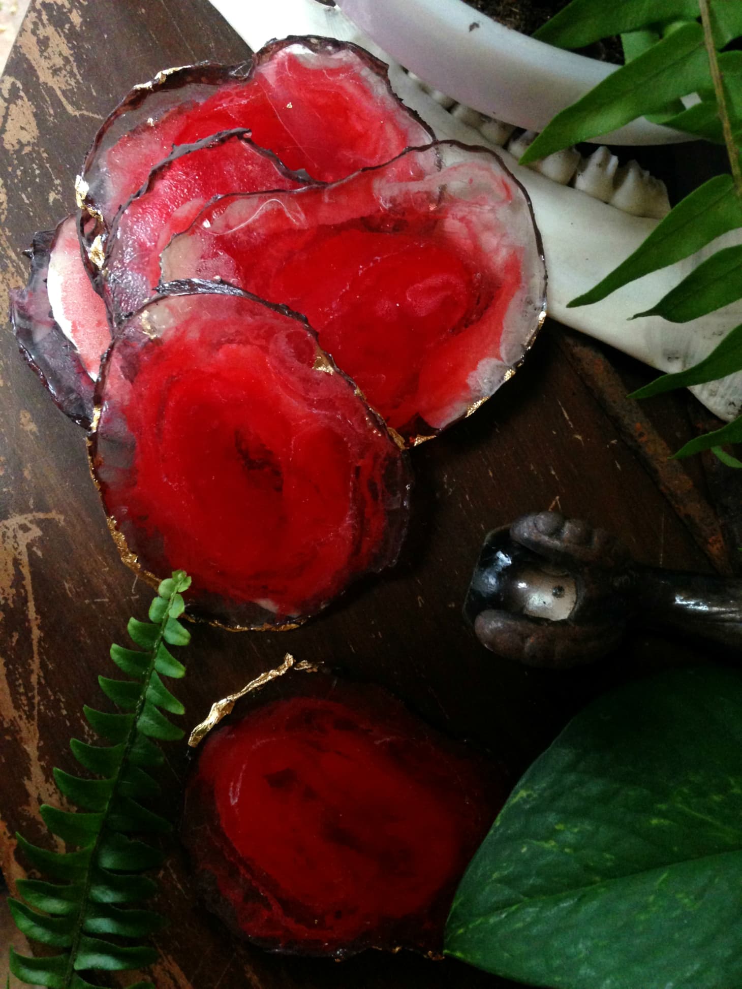 Make Your Own Resin Agate Coasters Apartment Therapy