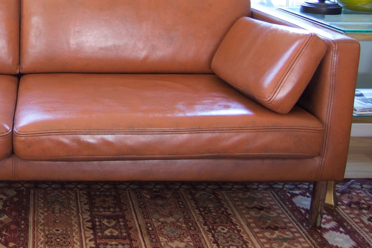 Diy Project Results Can You Paint A Leather Sofa Apartment Therapy