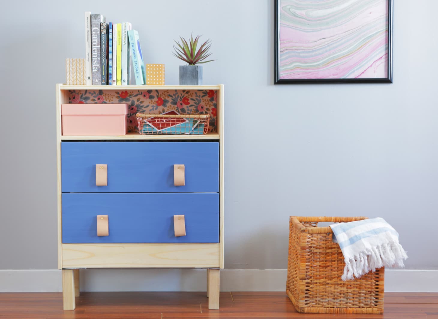 How To Ikea Hack A Rast Dresser Bone Inlay Happy Modern