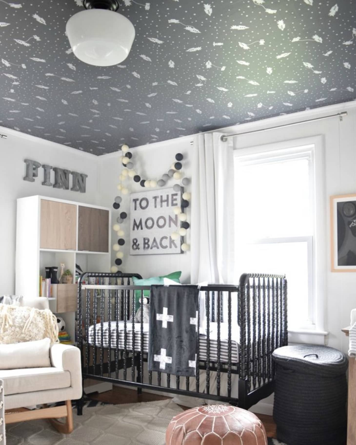 Look We Love Wallpaper On The Ceiling Apartment Therapy