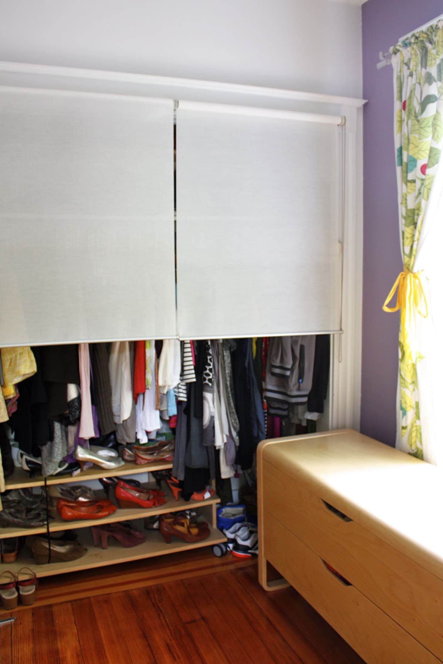 Project Ideas For Hiding Clutter With Curtains Shades