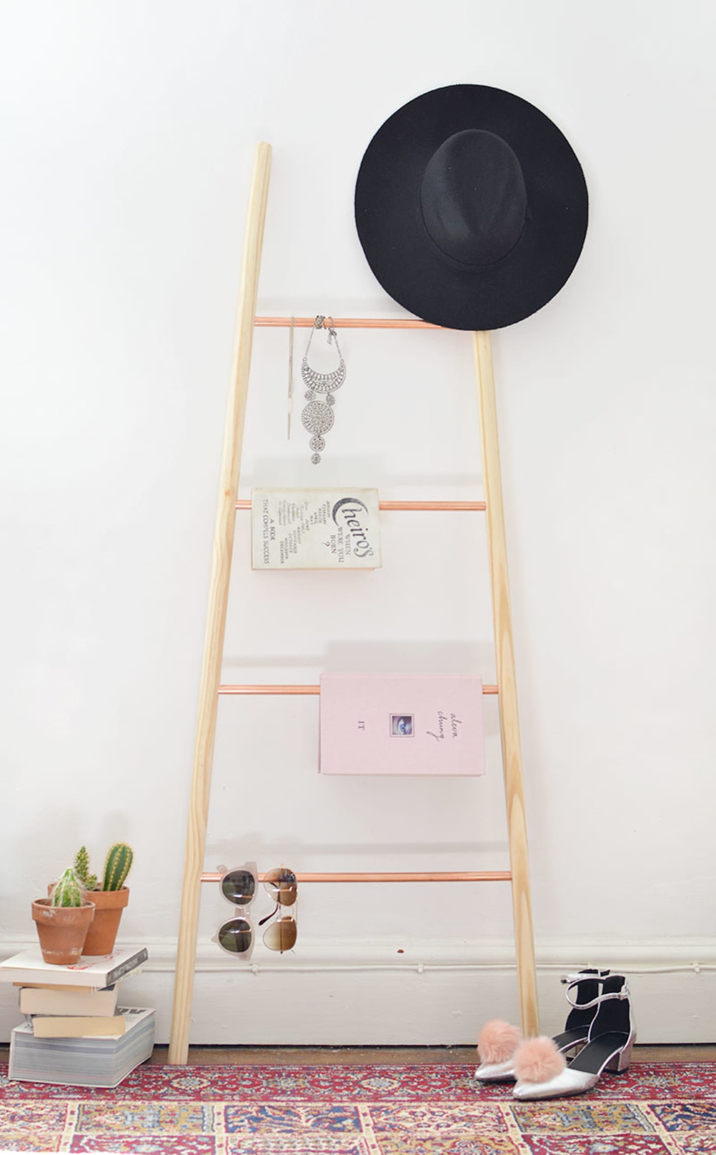 Decorative Ladders The Best Way To Store Blankets Throws