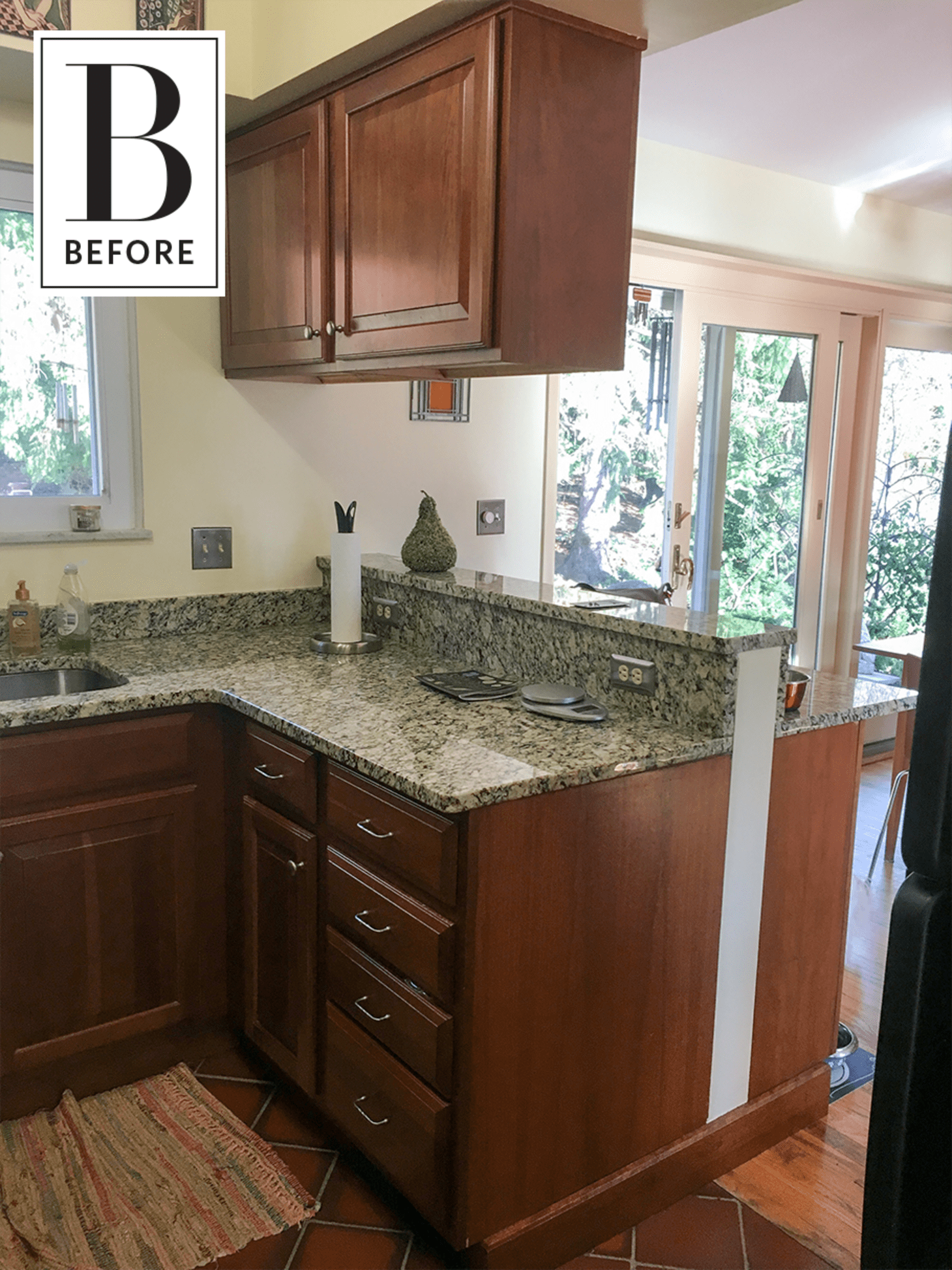 A Kitchen Remodel Gets Rid Of Granite Dark Wood Cabinets