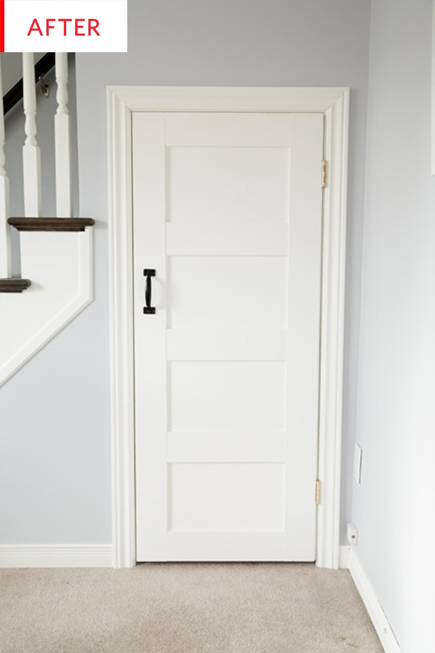 Before After How To Add Shaker Style To A Plain Door