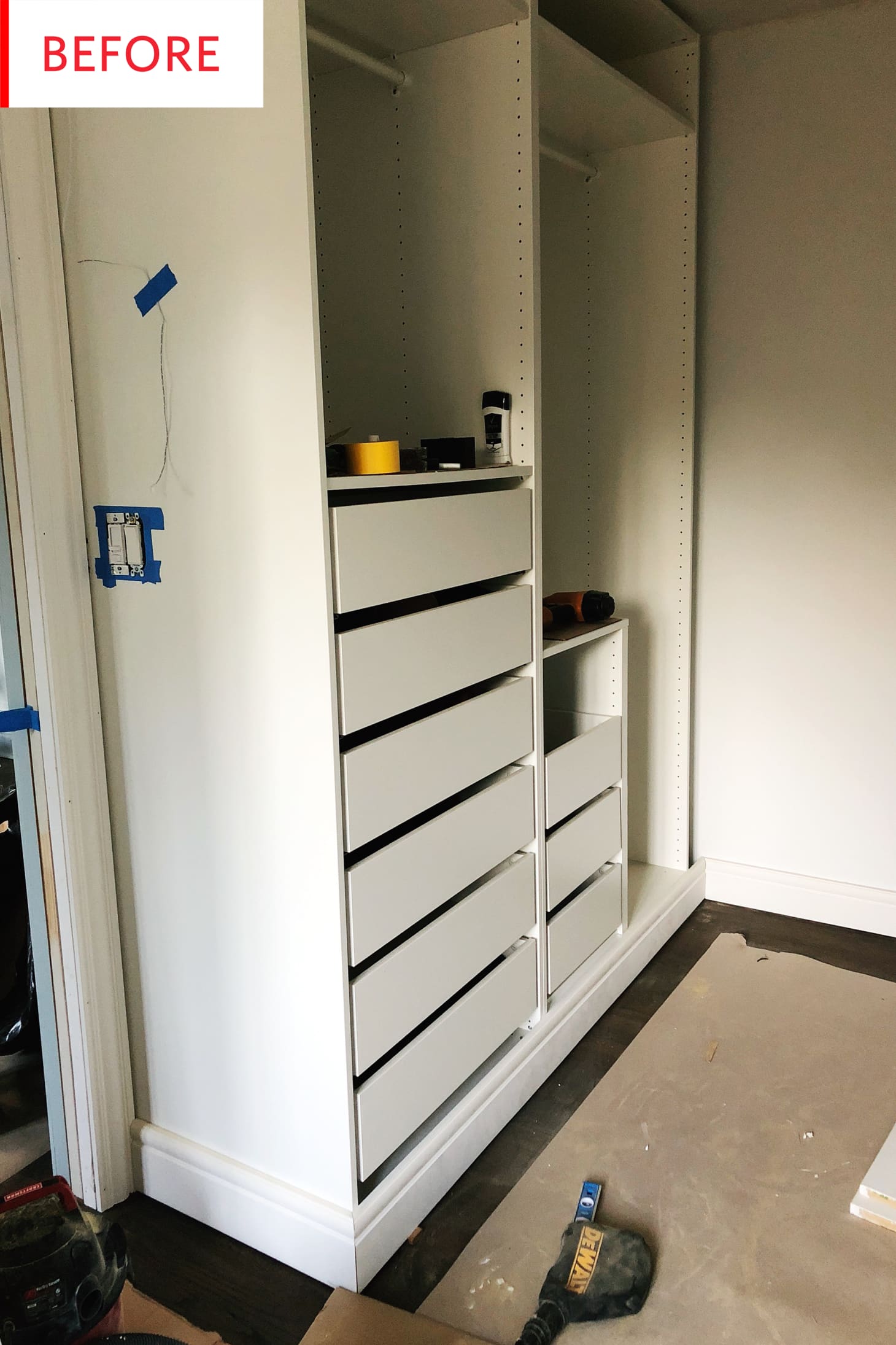 Smart Ikea Pax Closet Hack Before And After Photos Apartment