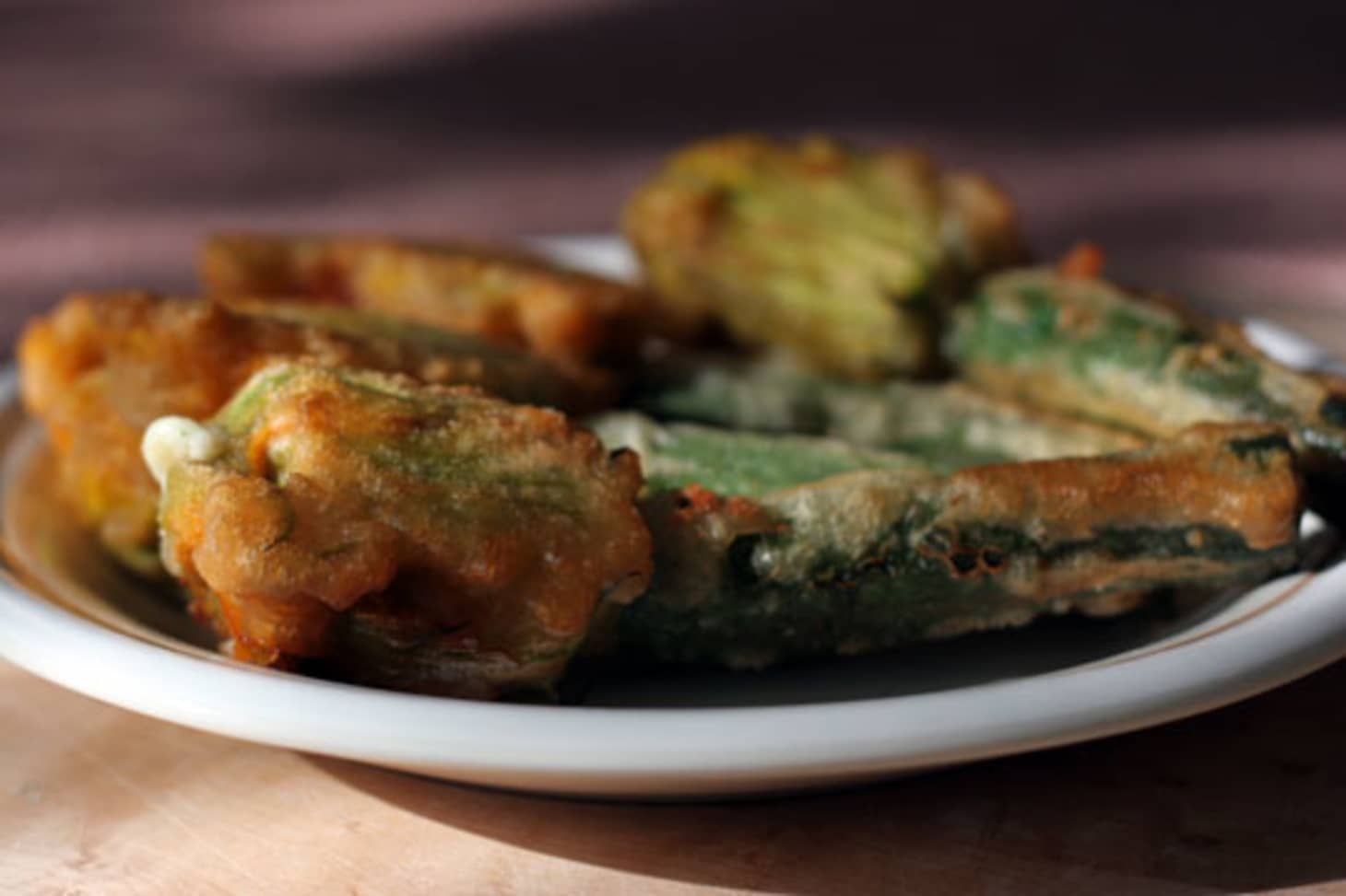 Recipe Fried Squash Blossoms Kitchn