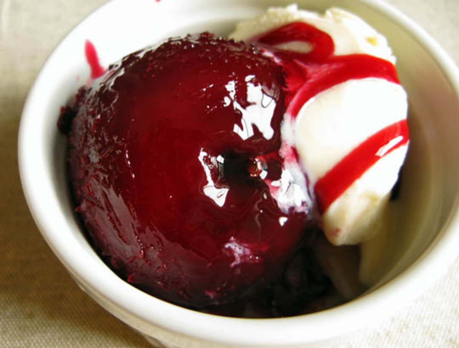 Quick Dessert Recipe Poached Whole Plums with Brown Sugar Syrup Kitchn