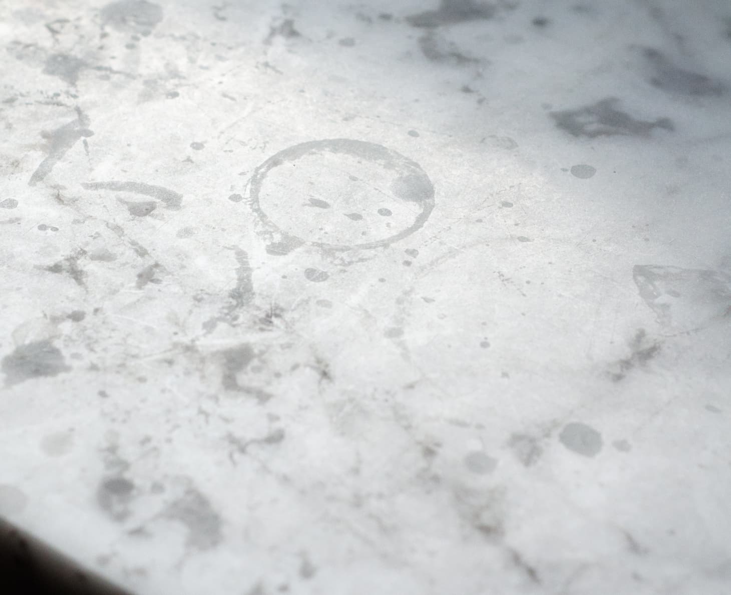Here S What An Etch On A Marble Countertop Actually Looks Like