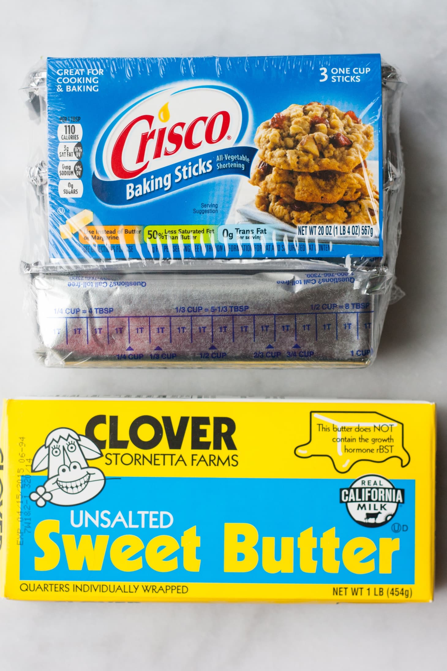 Crisco To Butter Conversion Chart