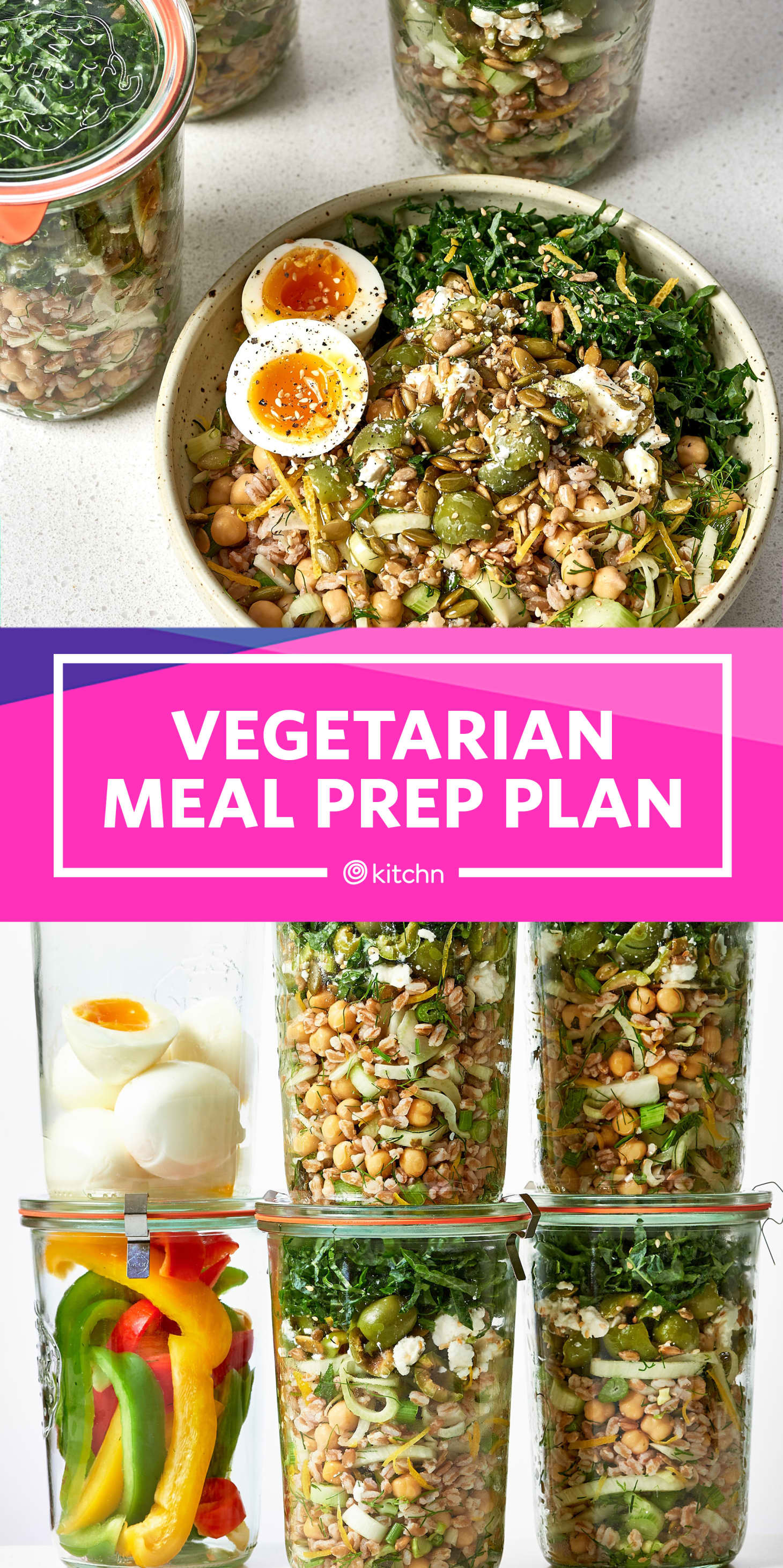 Vegetarian Meal Prep One Hour Recipe Plans Kitchn