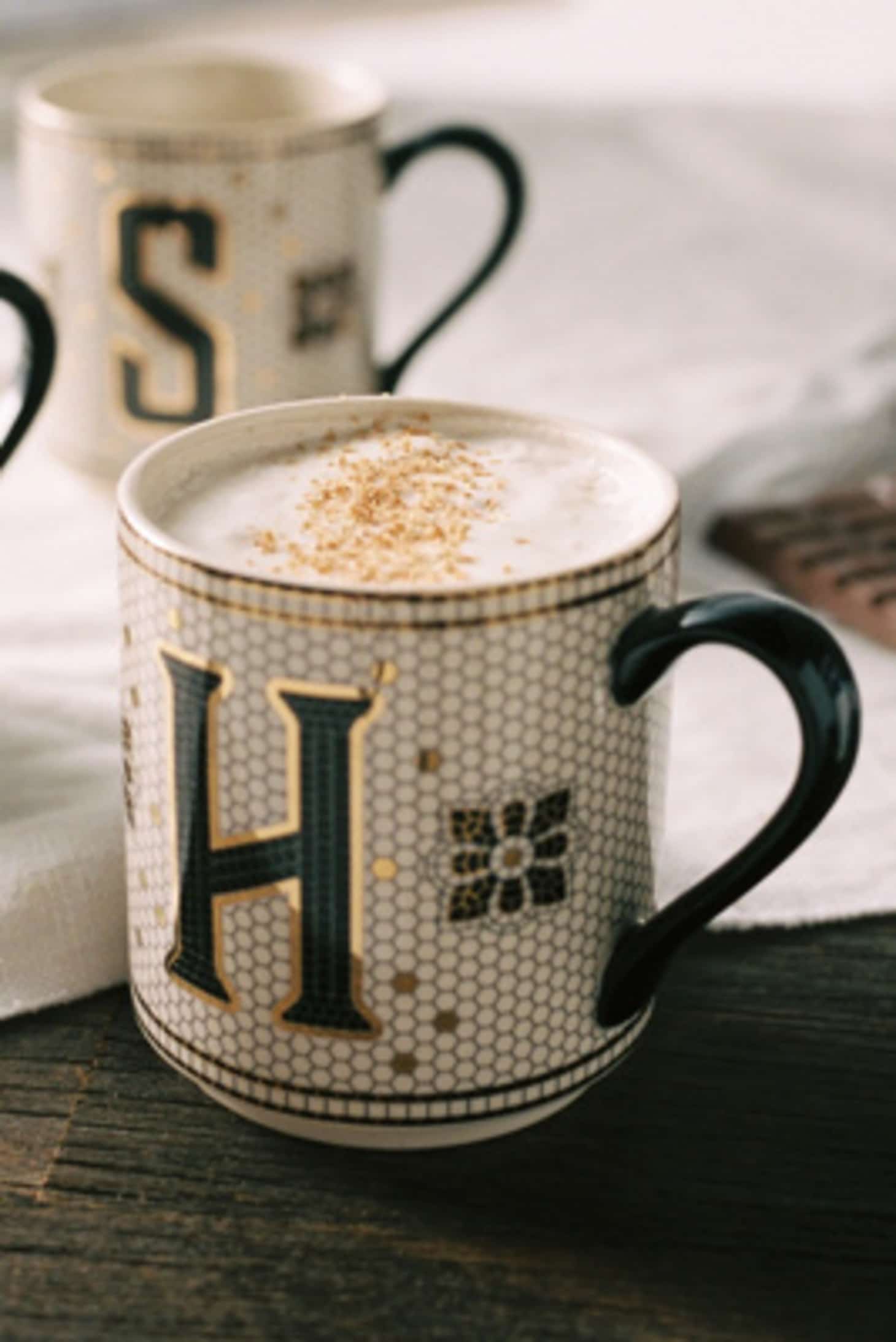 Best Cheap Gift from Anthropologie Tiled Margot Monogram Mug