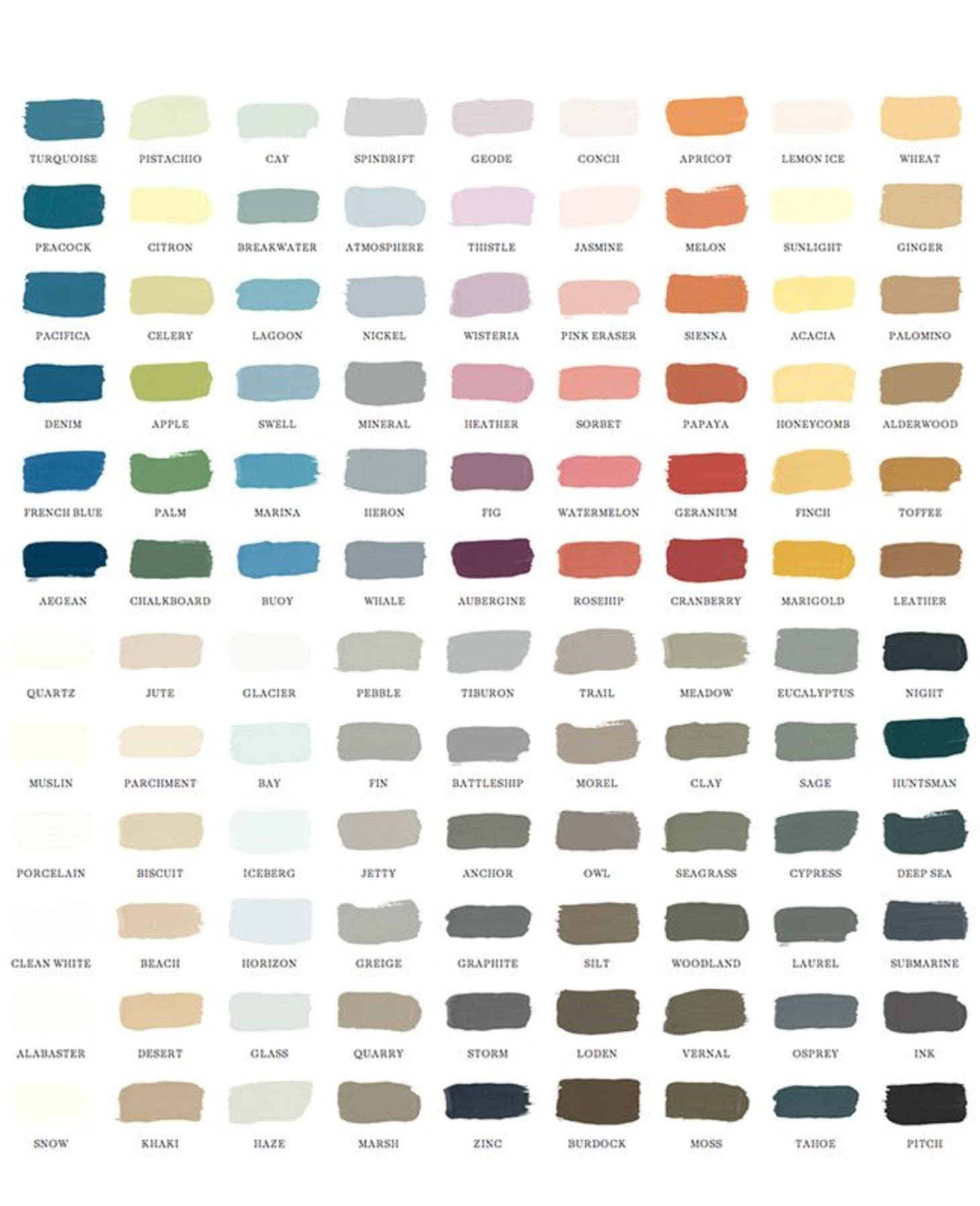 A Pretty Palette New 108 Paint Color System from Serena & Lily and