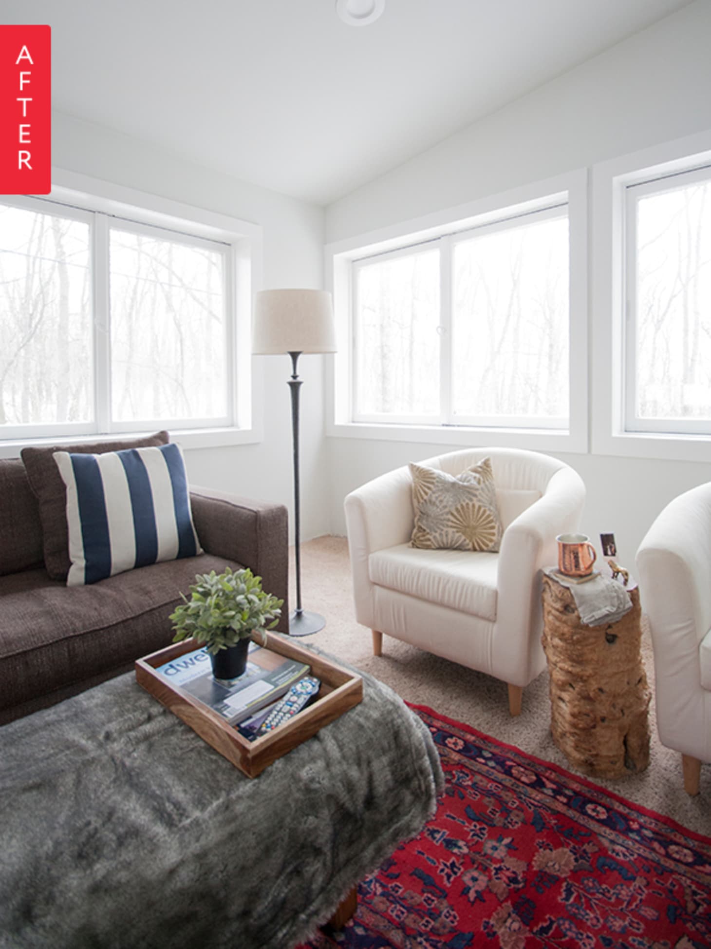 Before & After: Maggie Remodels a Dark & Dated Den | Apartment Therapy