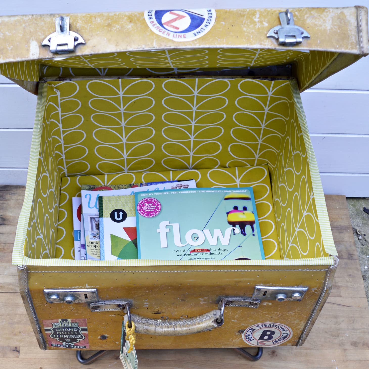 How To Make a Suitcase Table from Vintage Luggage | Apartment Therapy