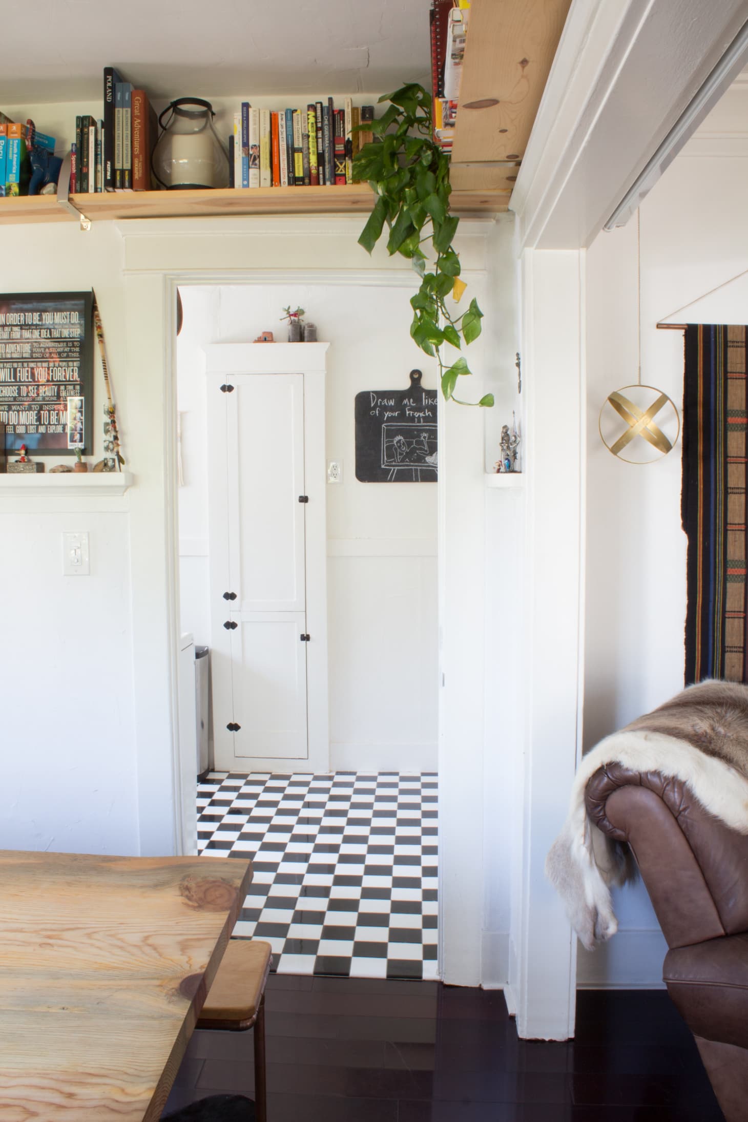 Work It Classic Black White Checkered Kitchen  Floors  