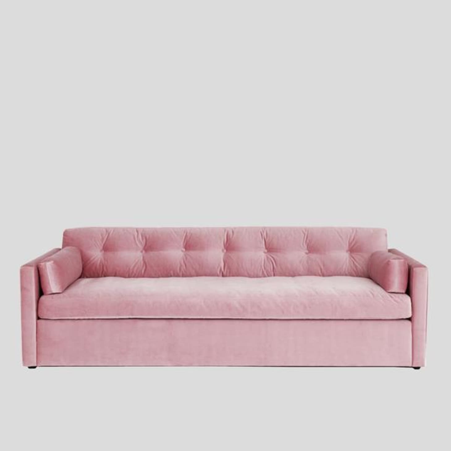 When Two Trends Collide: 9 Beautiful Pink Velvet Sofas | Apartment Therapy