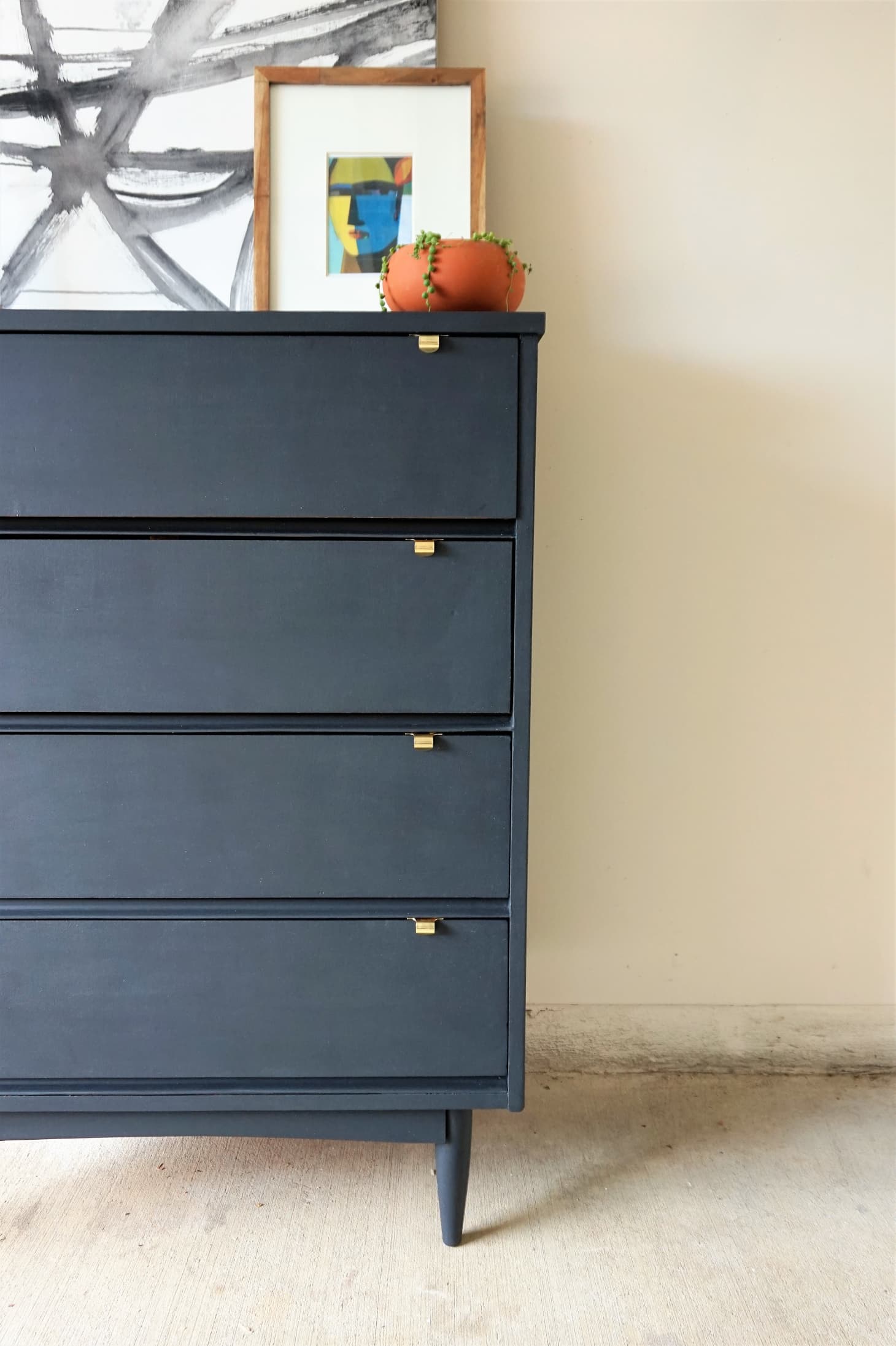 How To Refurbish Old Furniture MidCentury Dresser Makeover