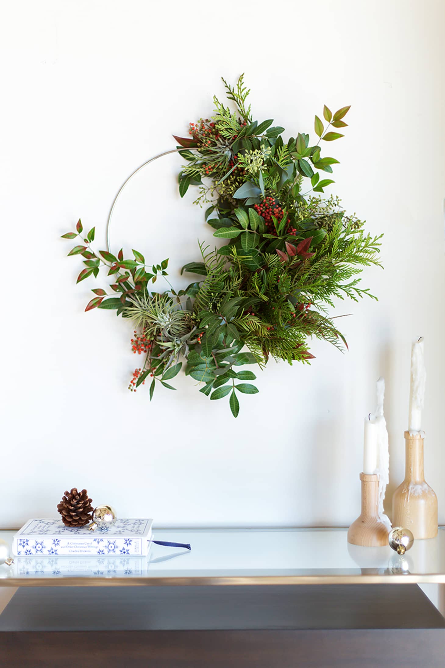 Modern Wreath Ideas: Half Wreath | Apartment Therapy