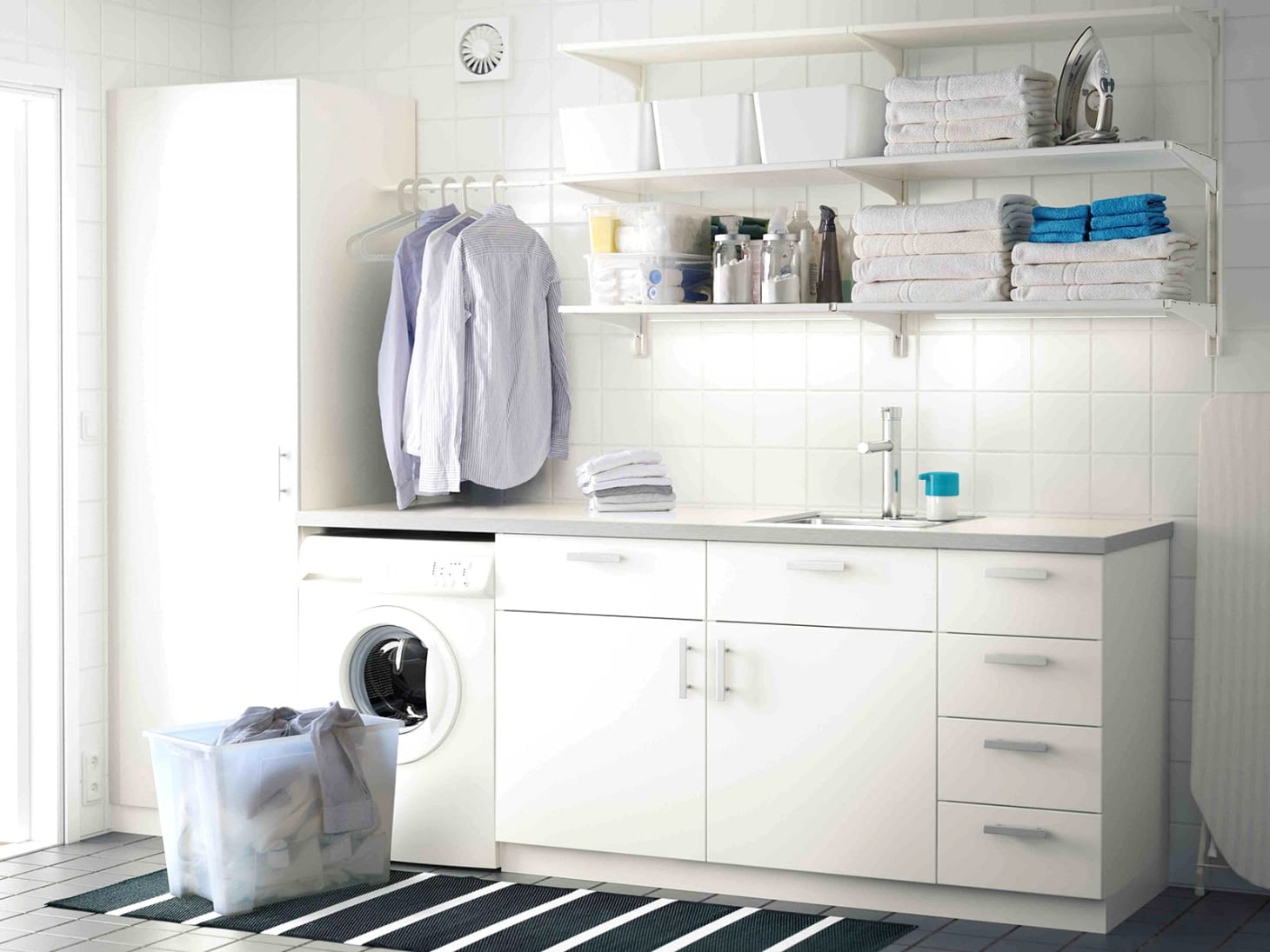 Organized Laundry  Room Decor Ideas  to Steal from IKEA  