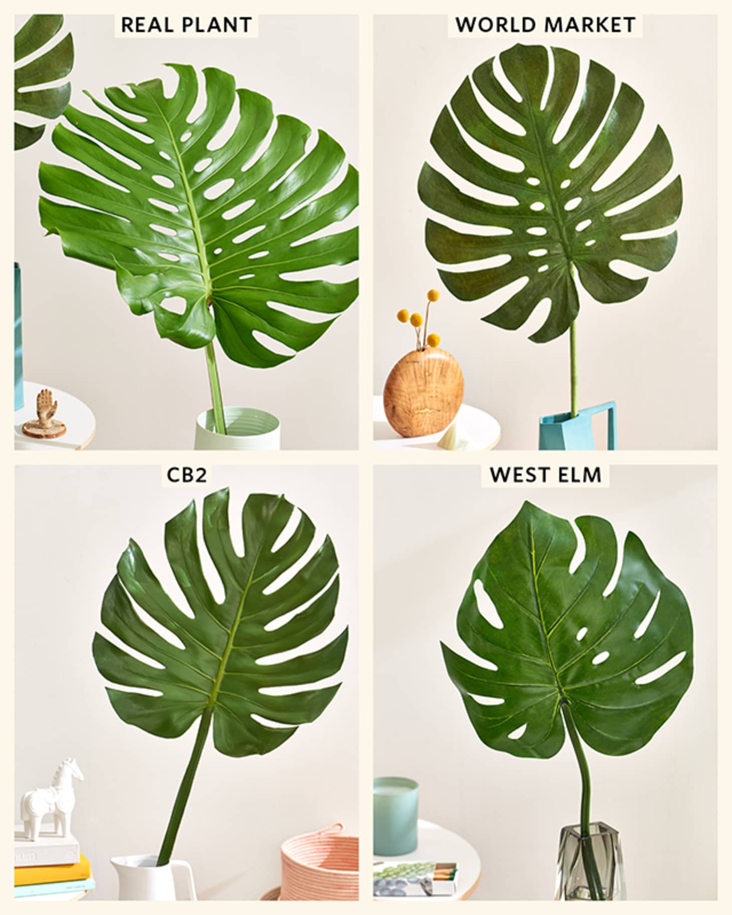 The Best Faux Monstera Leaf Decor | Apartment Therapy