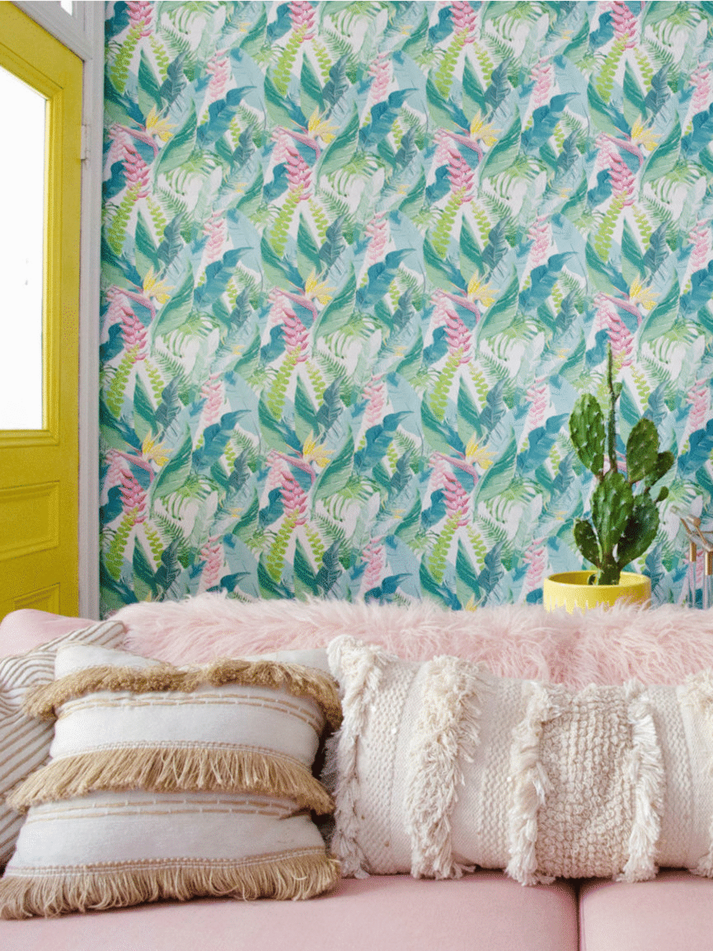 Removable Wallpaper Room Decor GIFs Apartment Therapy
