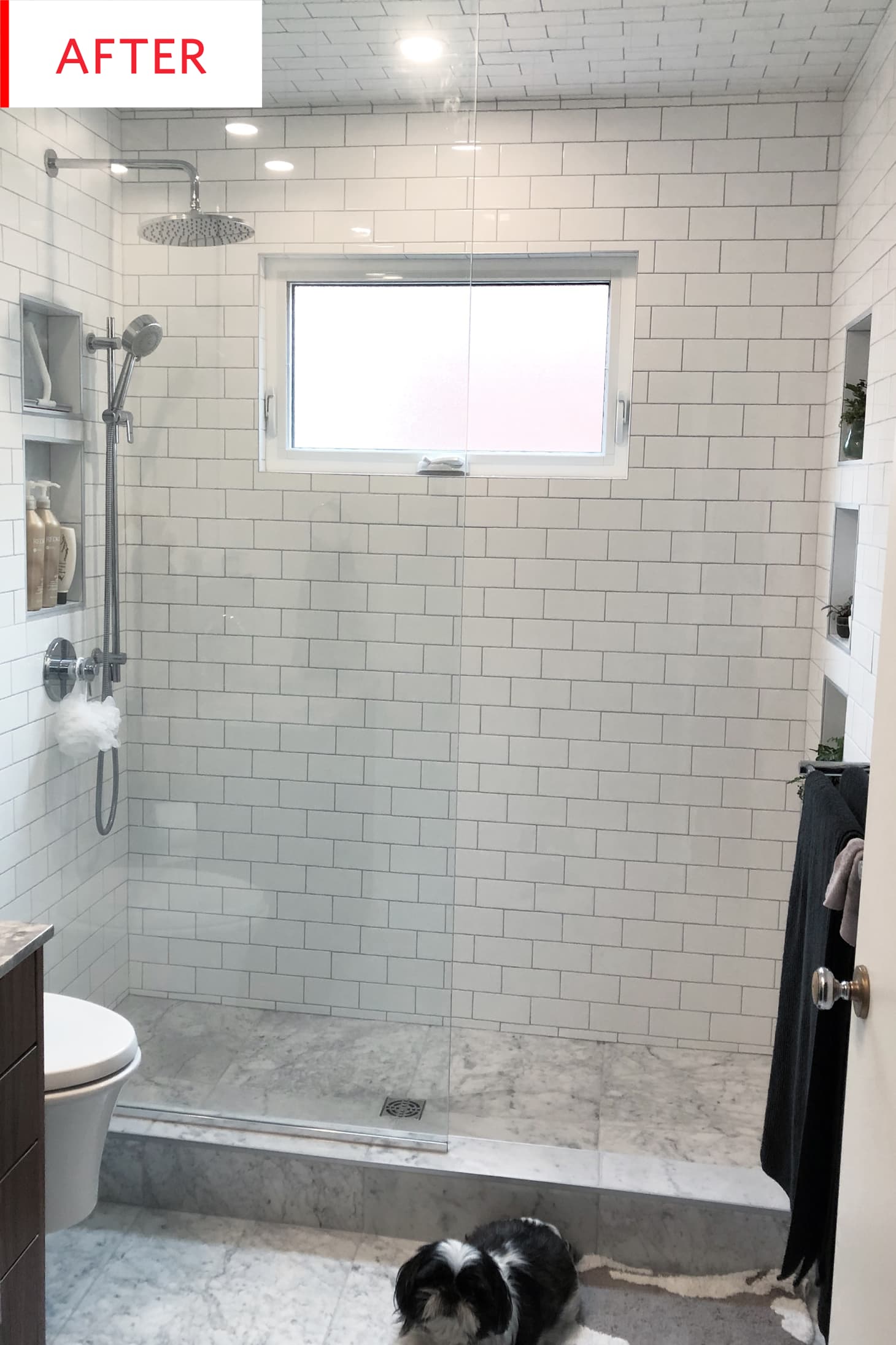 Heated Bathroom Marble Tile Floor Before After Photos Apartment Therapy
