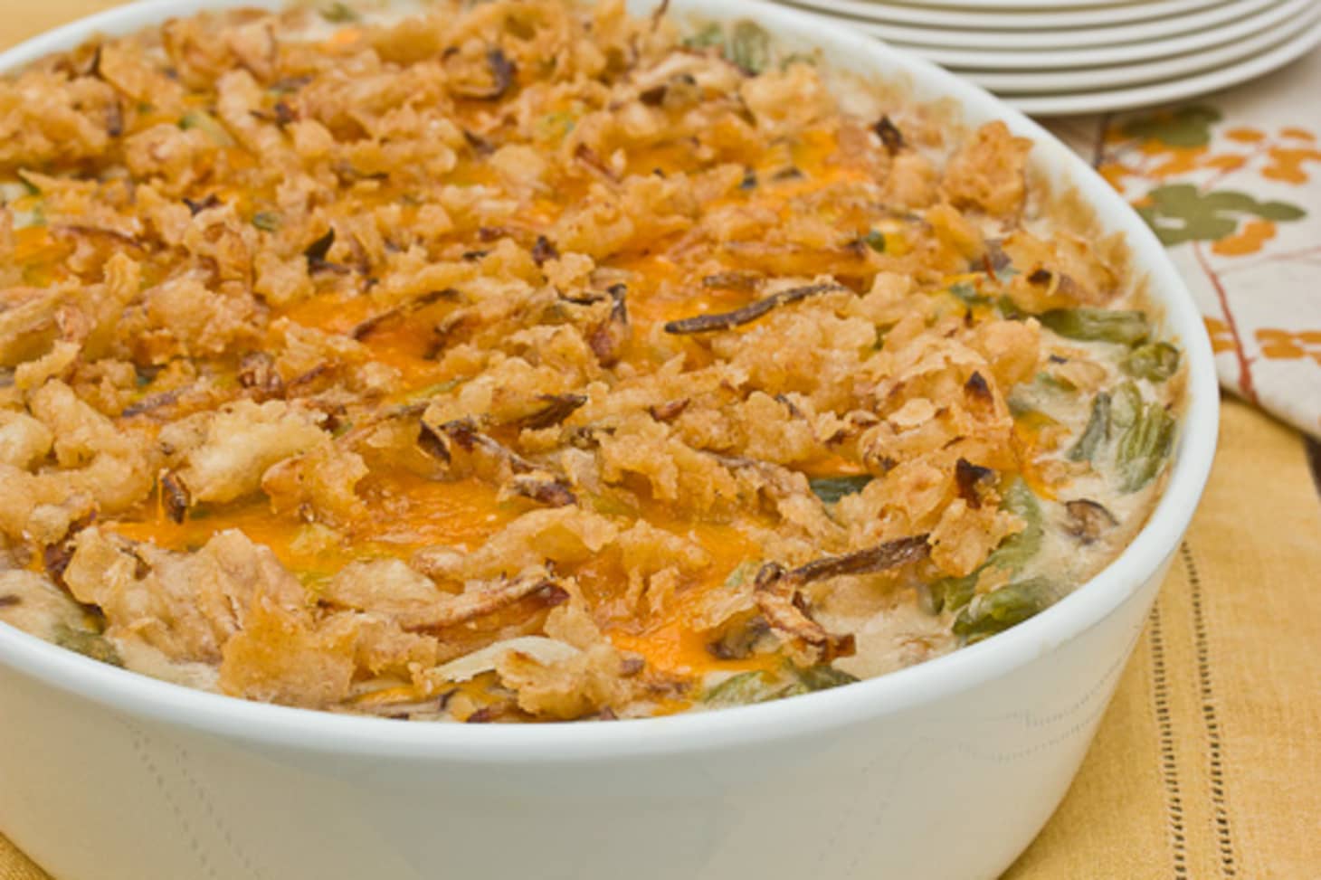 Recipe: Green Bean Casserole with Mushroom Béchamel & Crispy Onions ...
