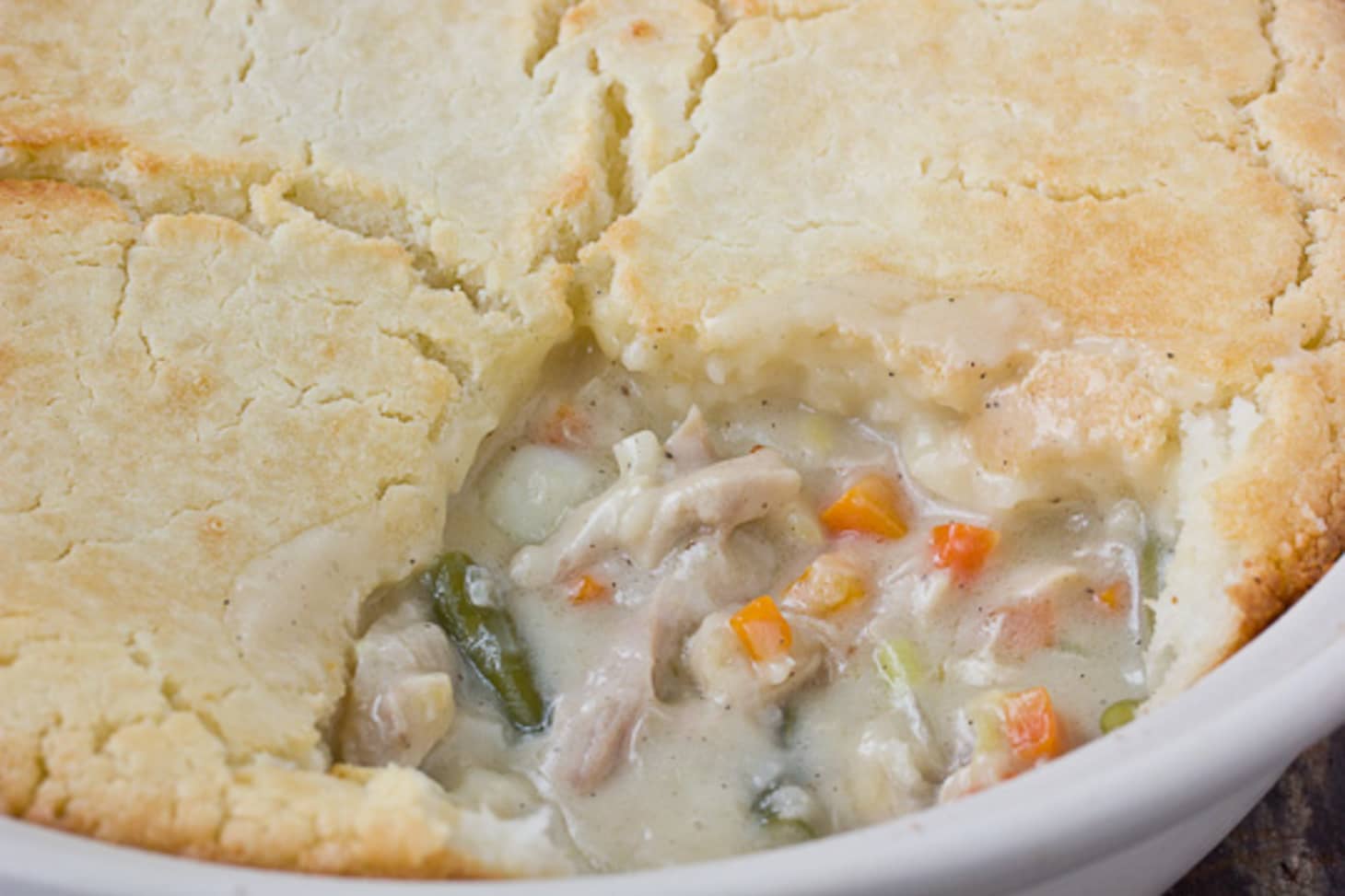 Comfort Food Recipe: Chicken Pot Pie with Biscuit Topping | Kitchn