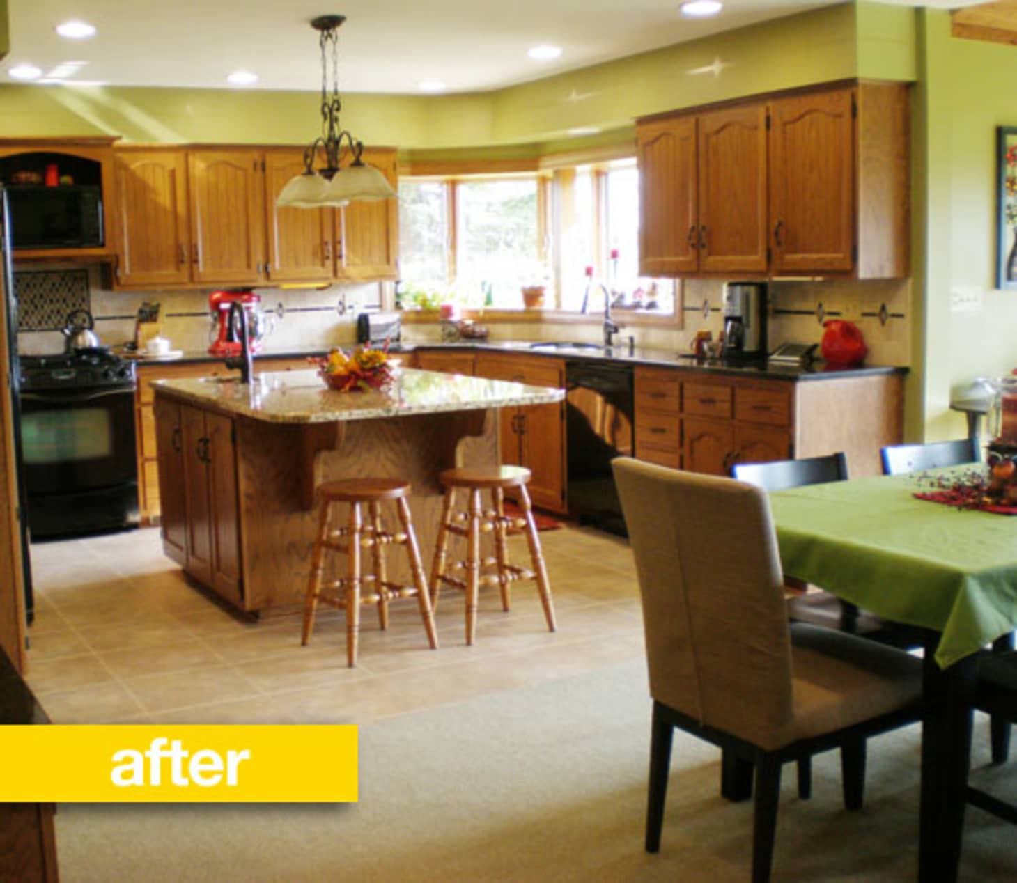 Kitchen Before & After An 80’s Kitchen Gets a Facelift, But Stays Warm