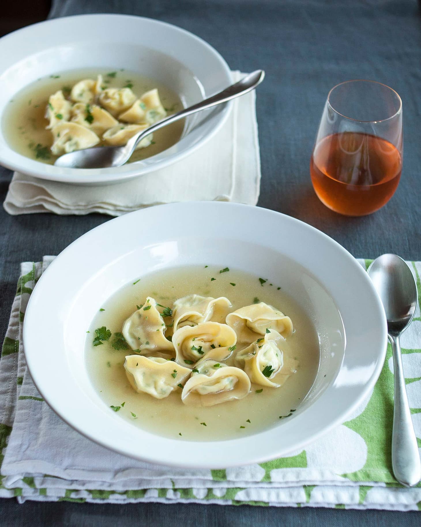 Dinner Party Recipe ThreeCheese Tortellini in Parmesan Broth Kitchn