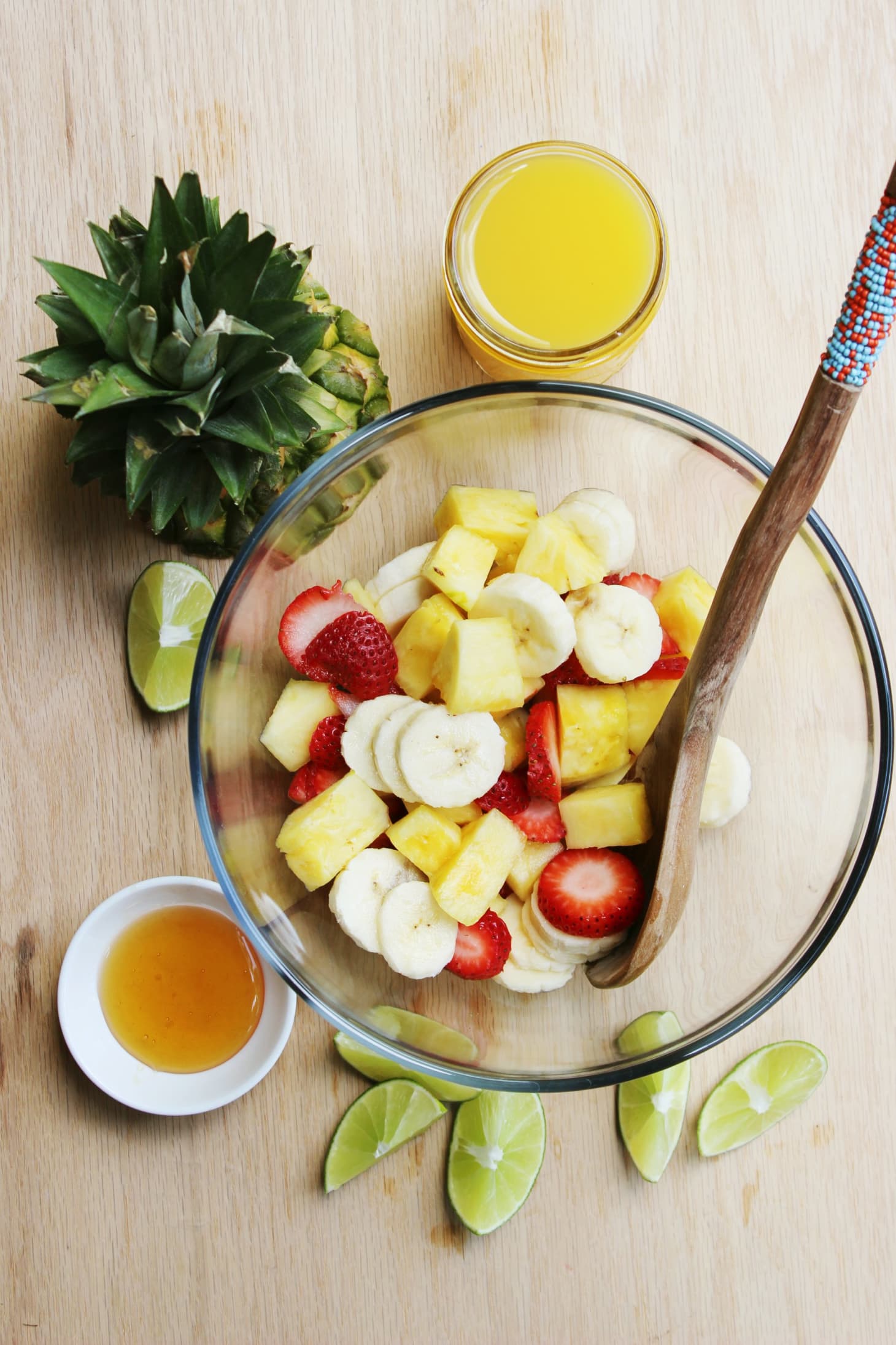 Recipe HoneyLime Fruit Salad Smoothie Kitchn