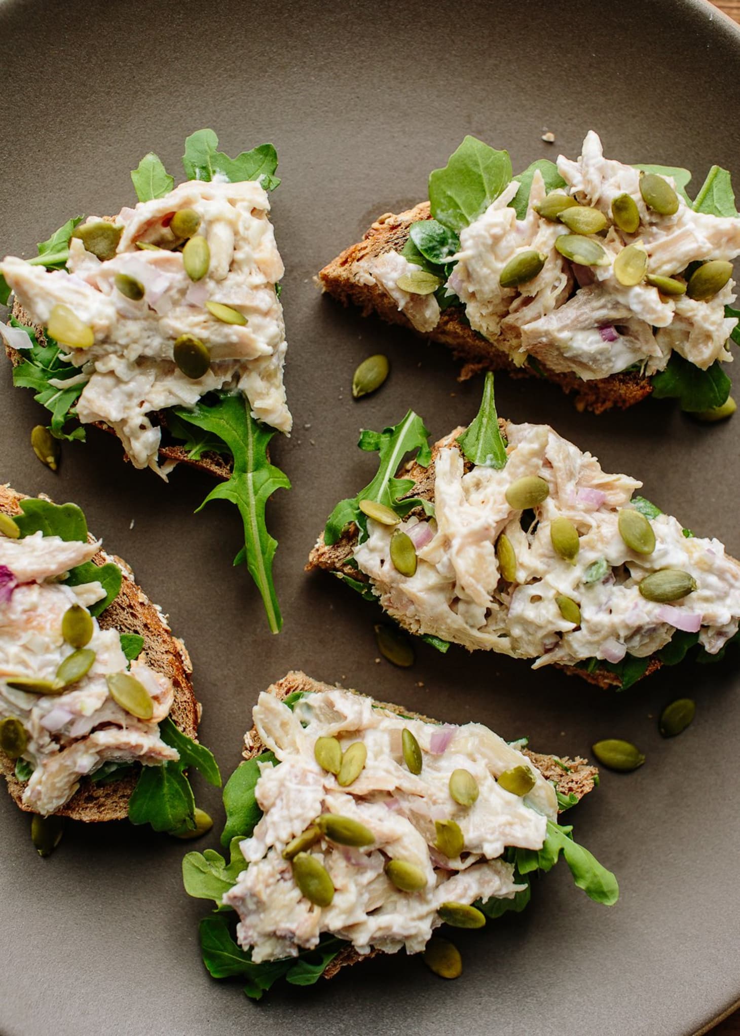 Recipe OpenFaced Chicken Salad Sandwich Kitchn