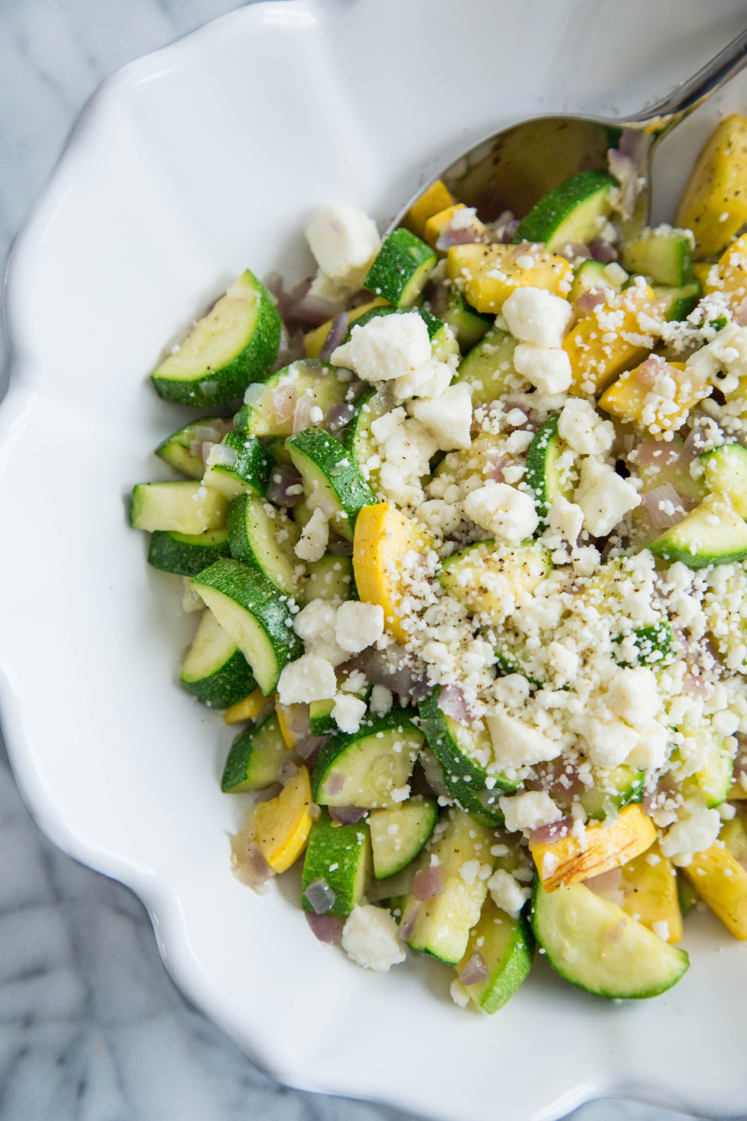 Recipe: Sautéed Zucchini and Squash with Thyme and Feta ...
