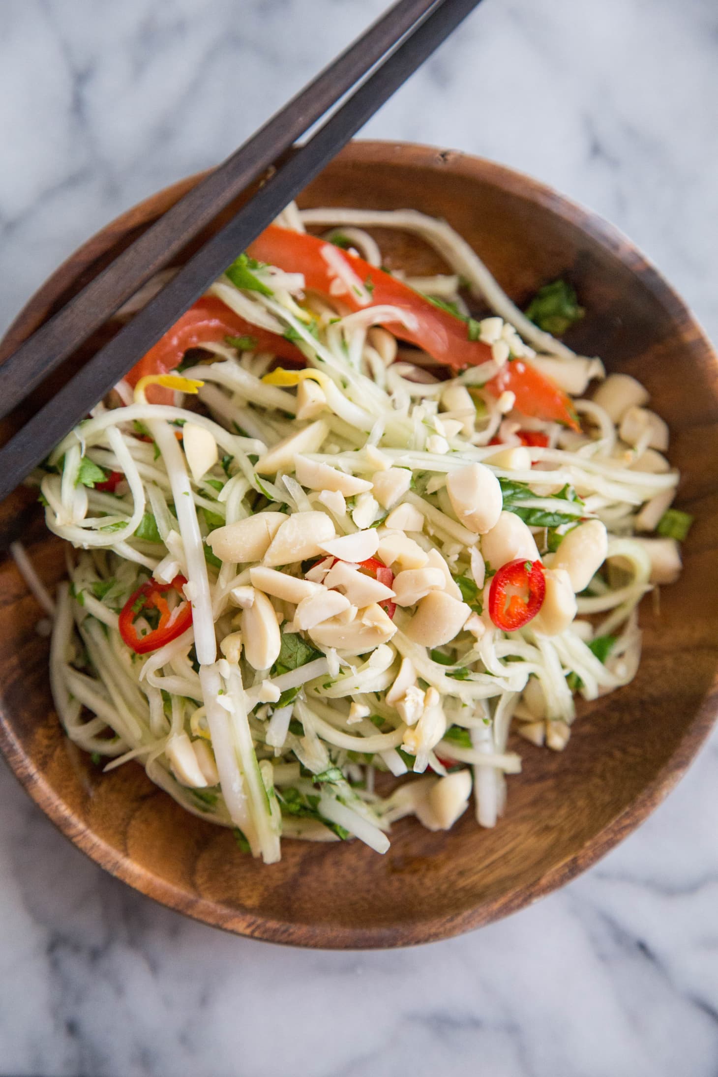 Recipe: Green Papaya Salad (Som Tam) | Kitchn