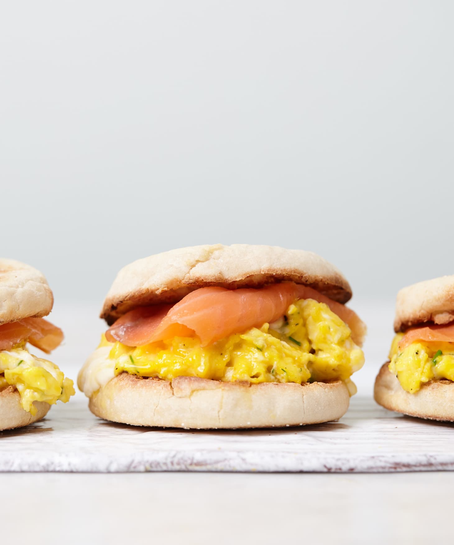 Recipe Crème Fraîche Scrambled Egg and Smoked Salmon Sandwiches Kitchn