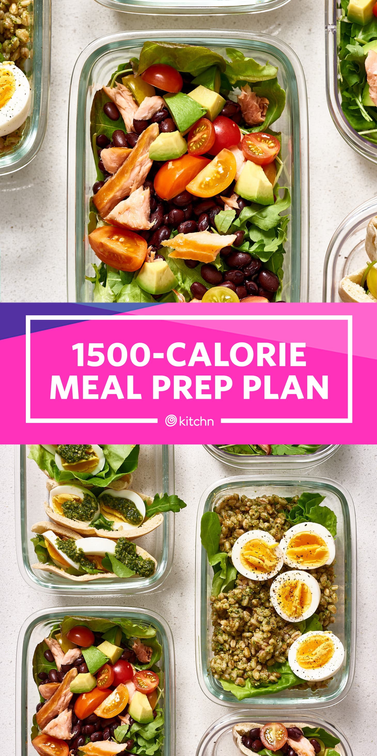 Meal Prep Plan for 1500 Calories Kitchn