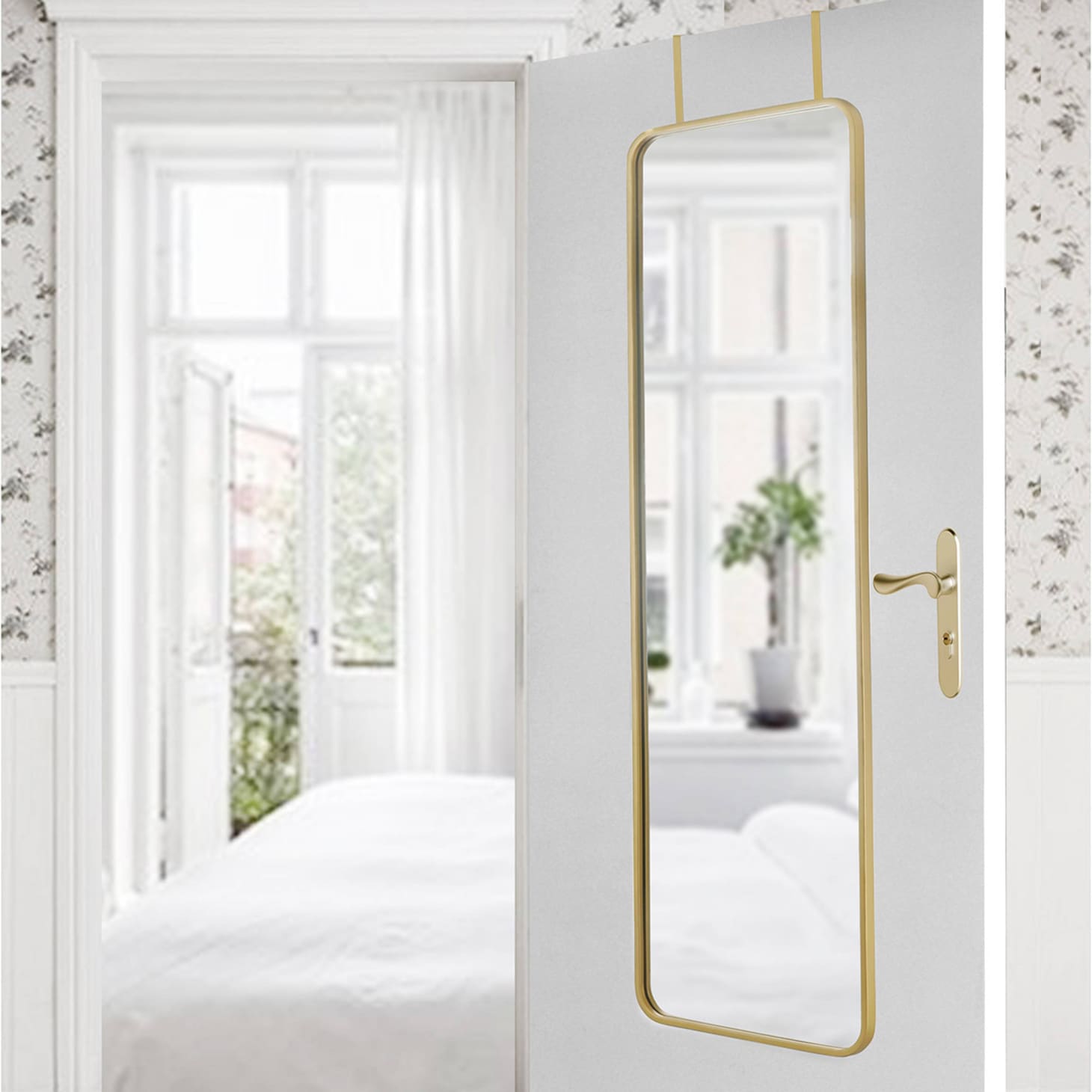 9 Surprisingly Chic OvertheDoor Mirrors Apartment Therapy