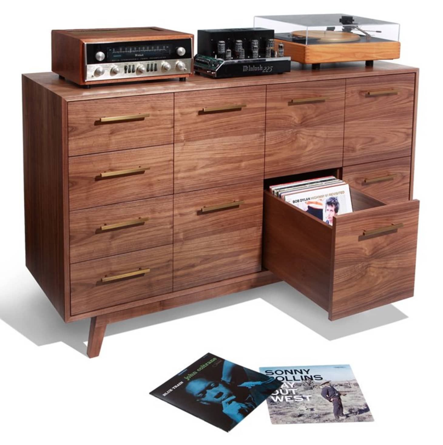 vinyl record storage stand