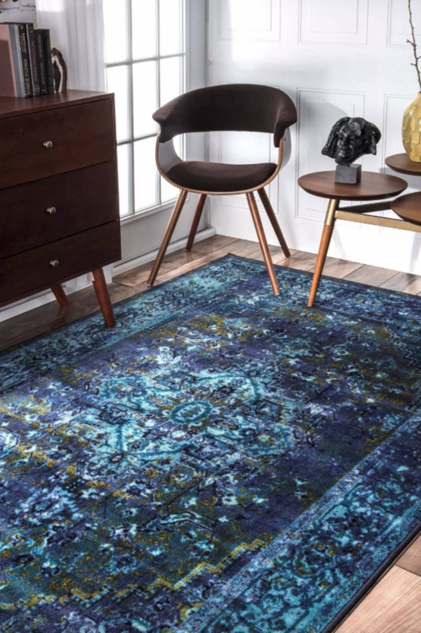 Style On A Budget 10 Sources For Good Rugs Apartment Therapy Nuloom Persian Overdyed Area Rug In Blue Starting At 59 Image Credit
