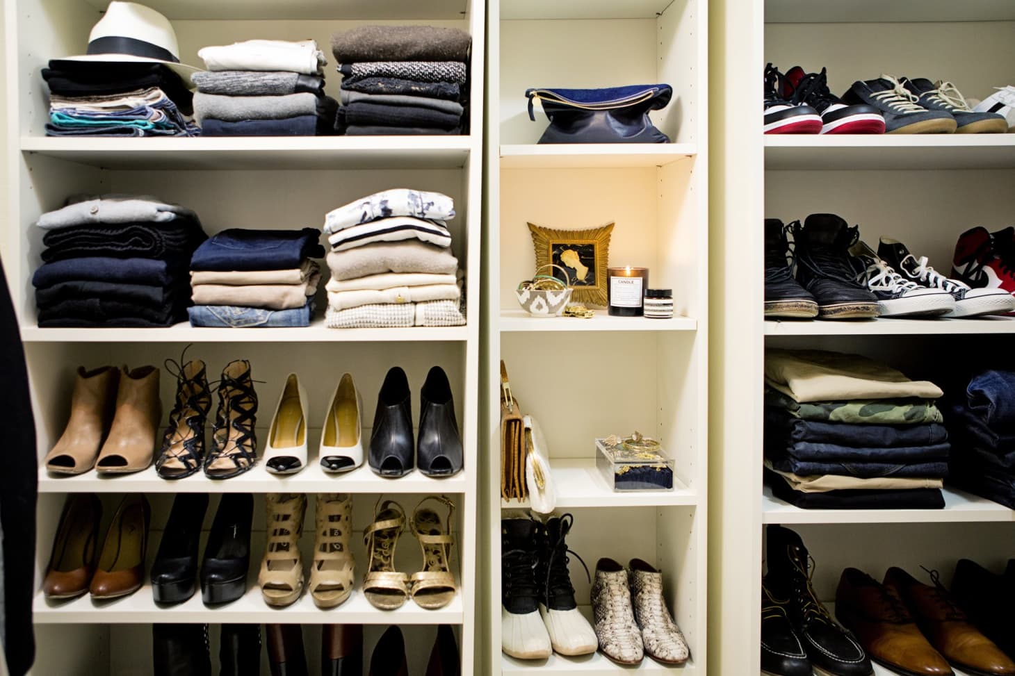 Closet Inspiration Use IKEA's Billy Bookcase to Mimic Custom Shelving